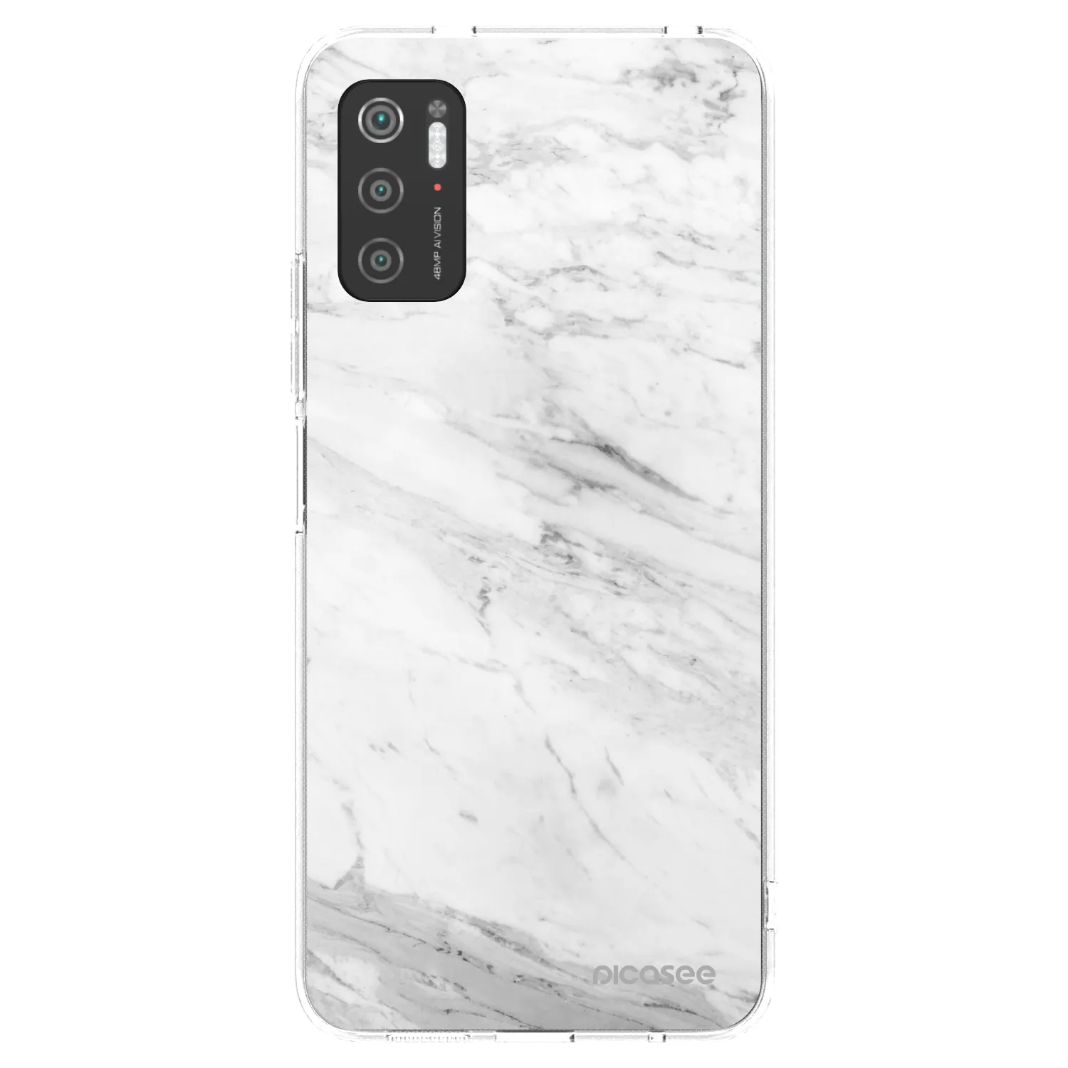 Picasee husă transparentă din silicon pentru Xiaomi Poco M3 Pro 5G - White marble