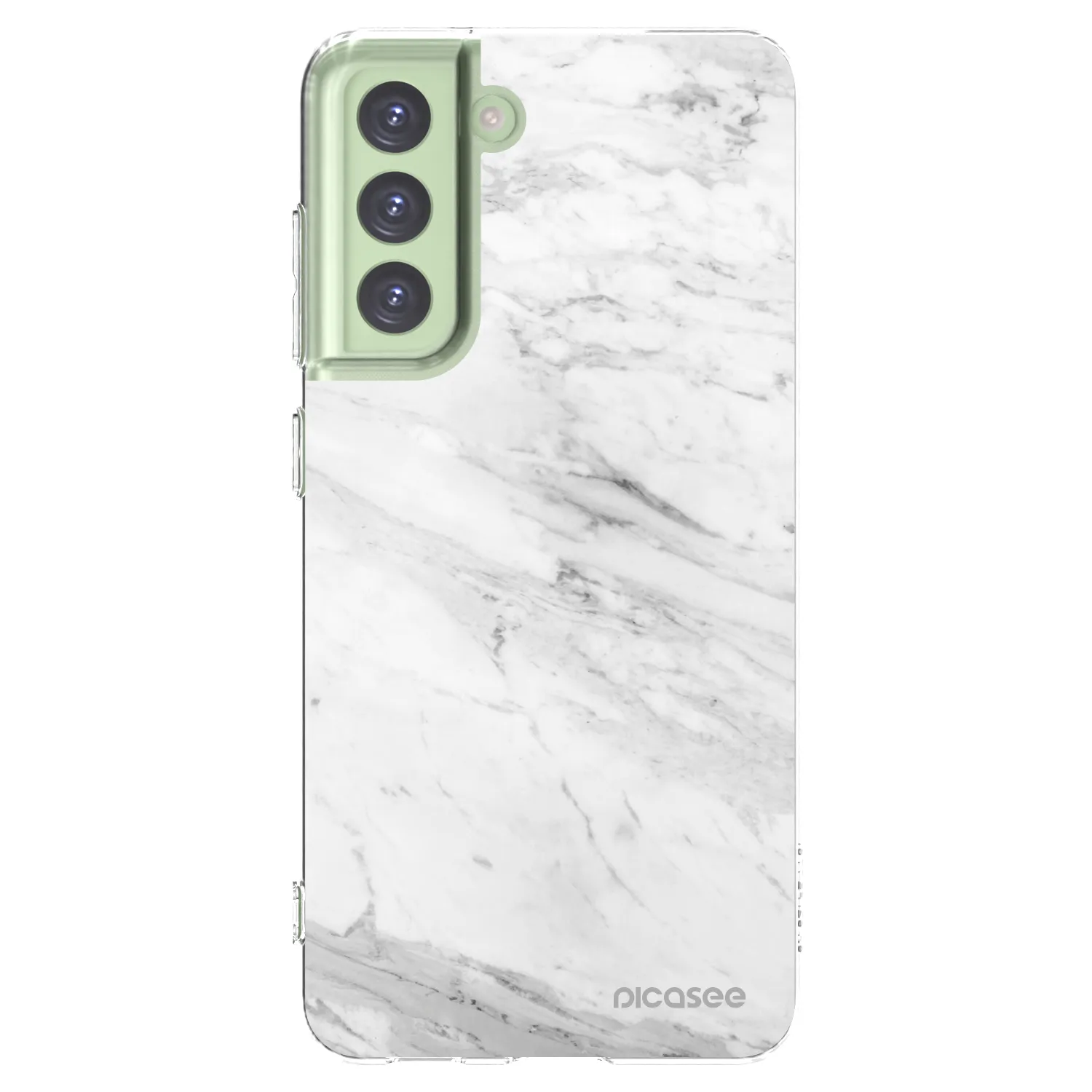 Picasee husă transparentă din silicon pentru Samsung Galaxy S21 FE 5G - White marble