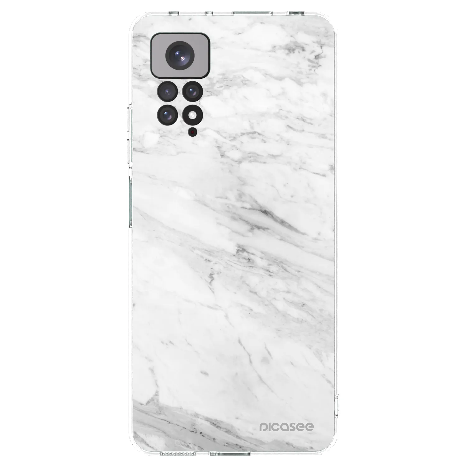 Picasee husă transparentă din silicon pentru Xiaomi Redmi Note 11 - White marble