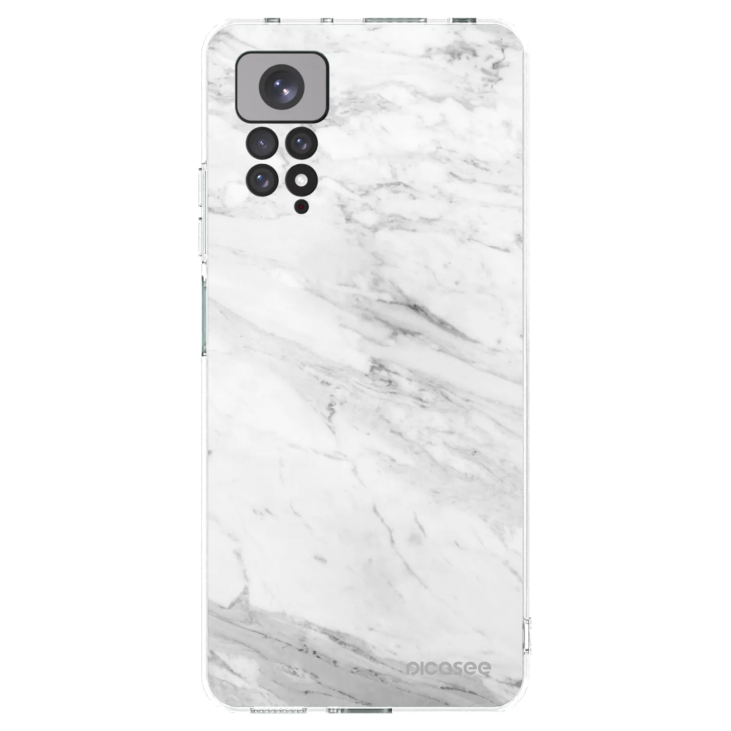Picasee husă transparentă din silicon pentru Xiaomi Redmi Note 11S 4G - White marble
