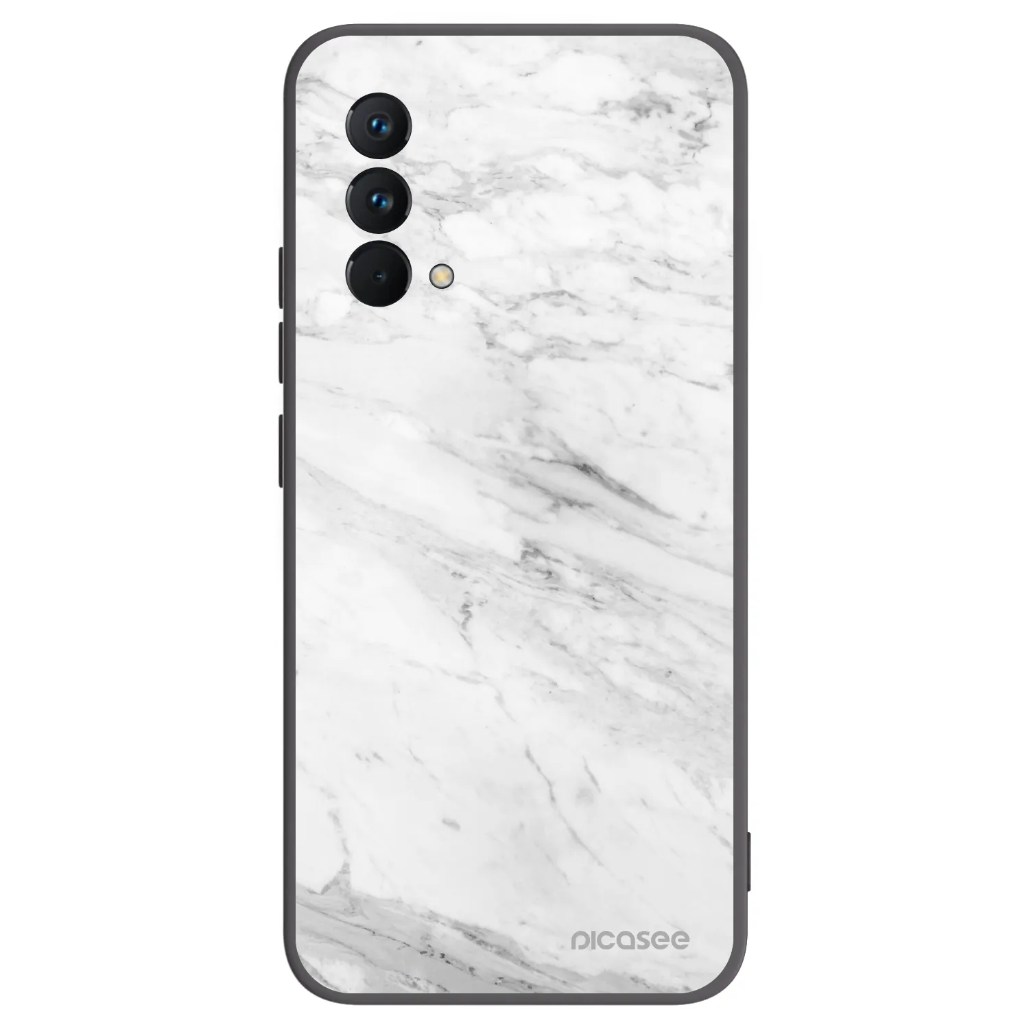 Picasee husă neagră din silicon pentru Realme GT Master Edition 5G - White marble