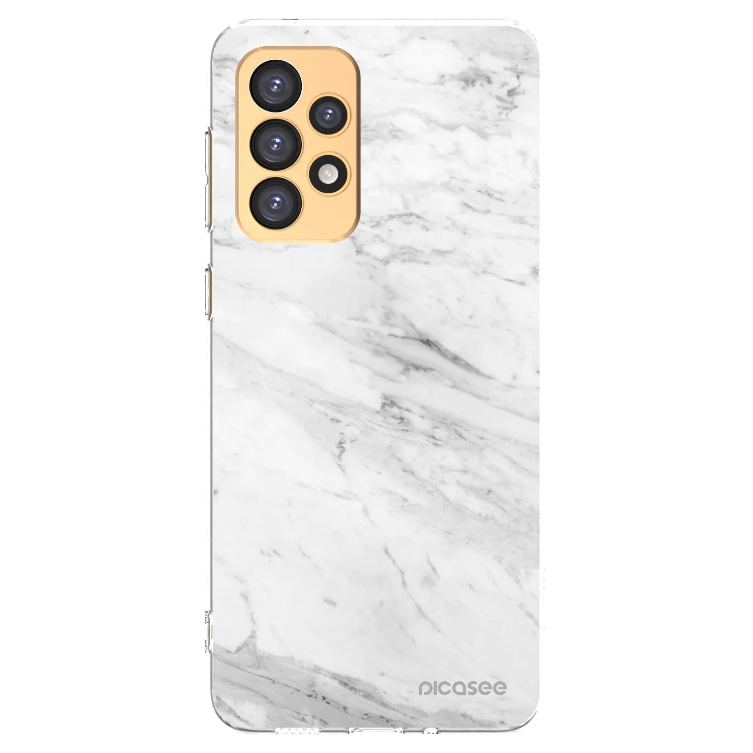 Picasee husă transparentă din silicon pentru Samsung Galaxy A33 5G A336 - White marble