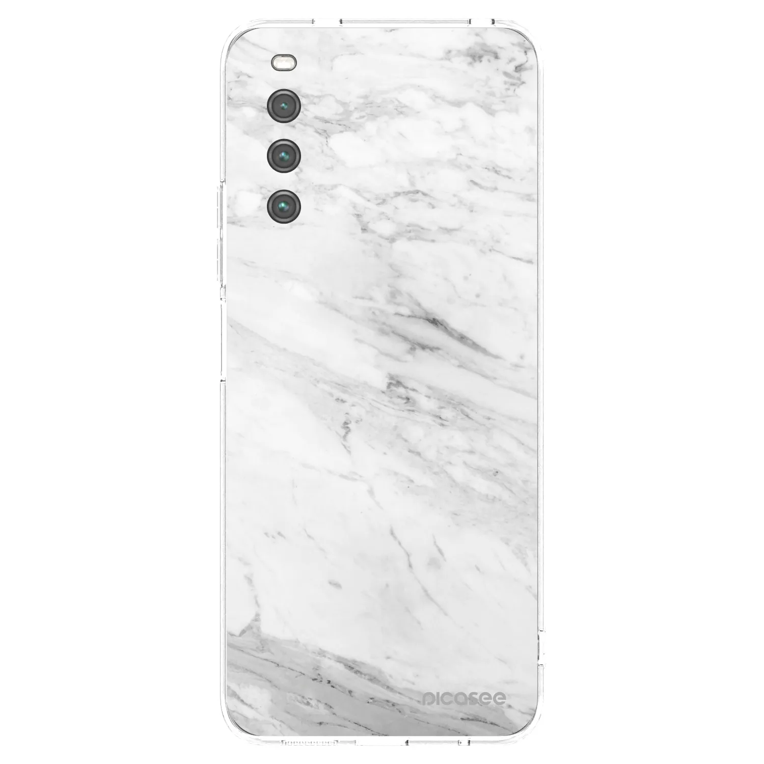 Picasee husă transparentă din silicon pentru Sony Xperia 10 IV 5G - White marble