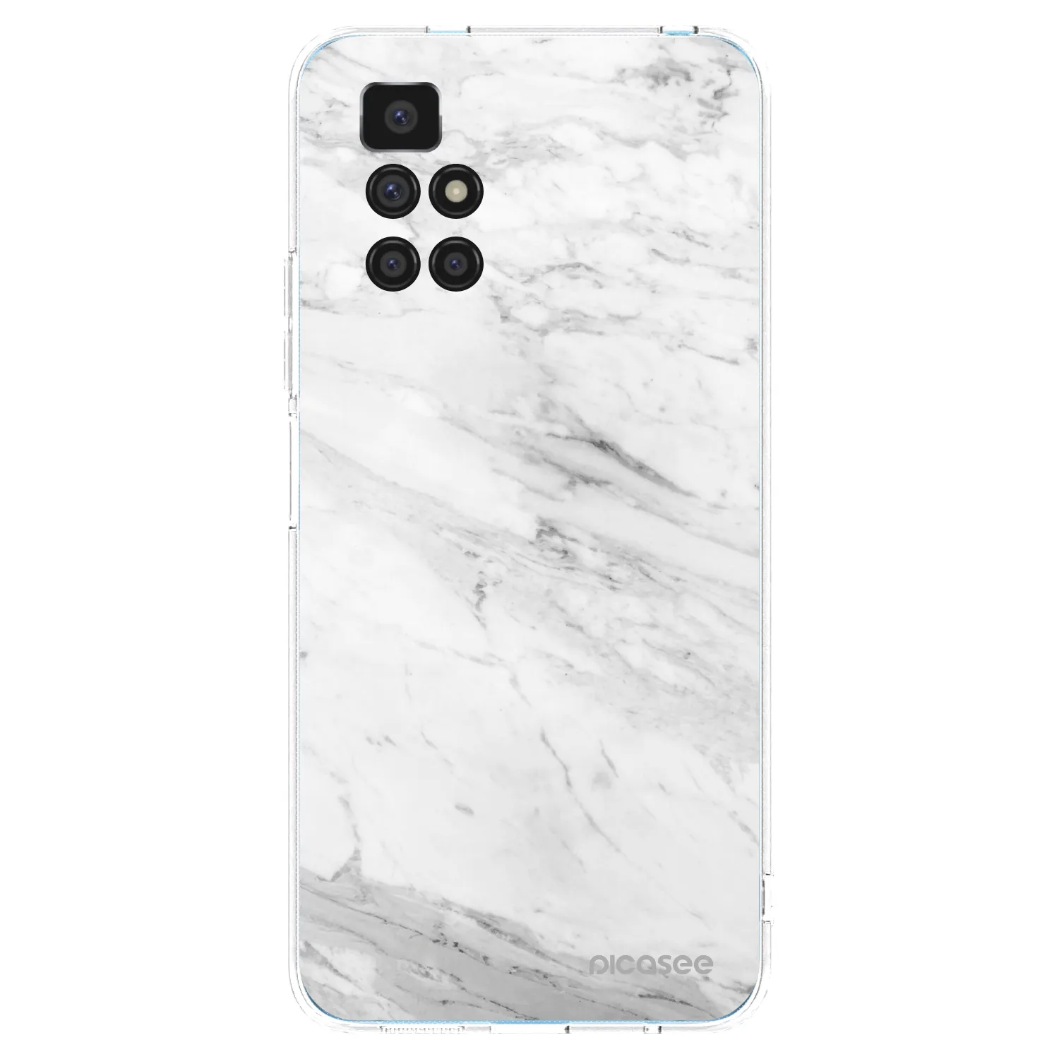 Picasee husă transparentă din silicon pentru Xiaomi Redmi 10 (2022) - White marble