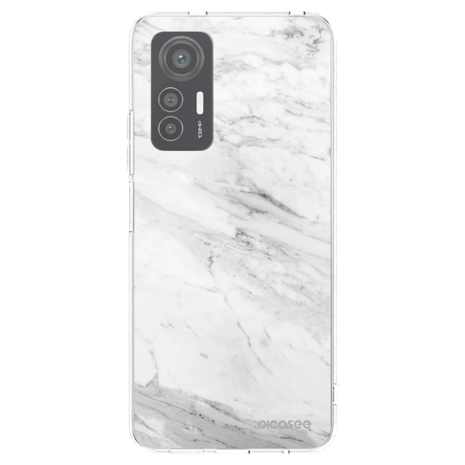 Picasee husă transparentă din silicon pentru Xiaomi 12 Lite - White marble