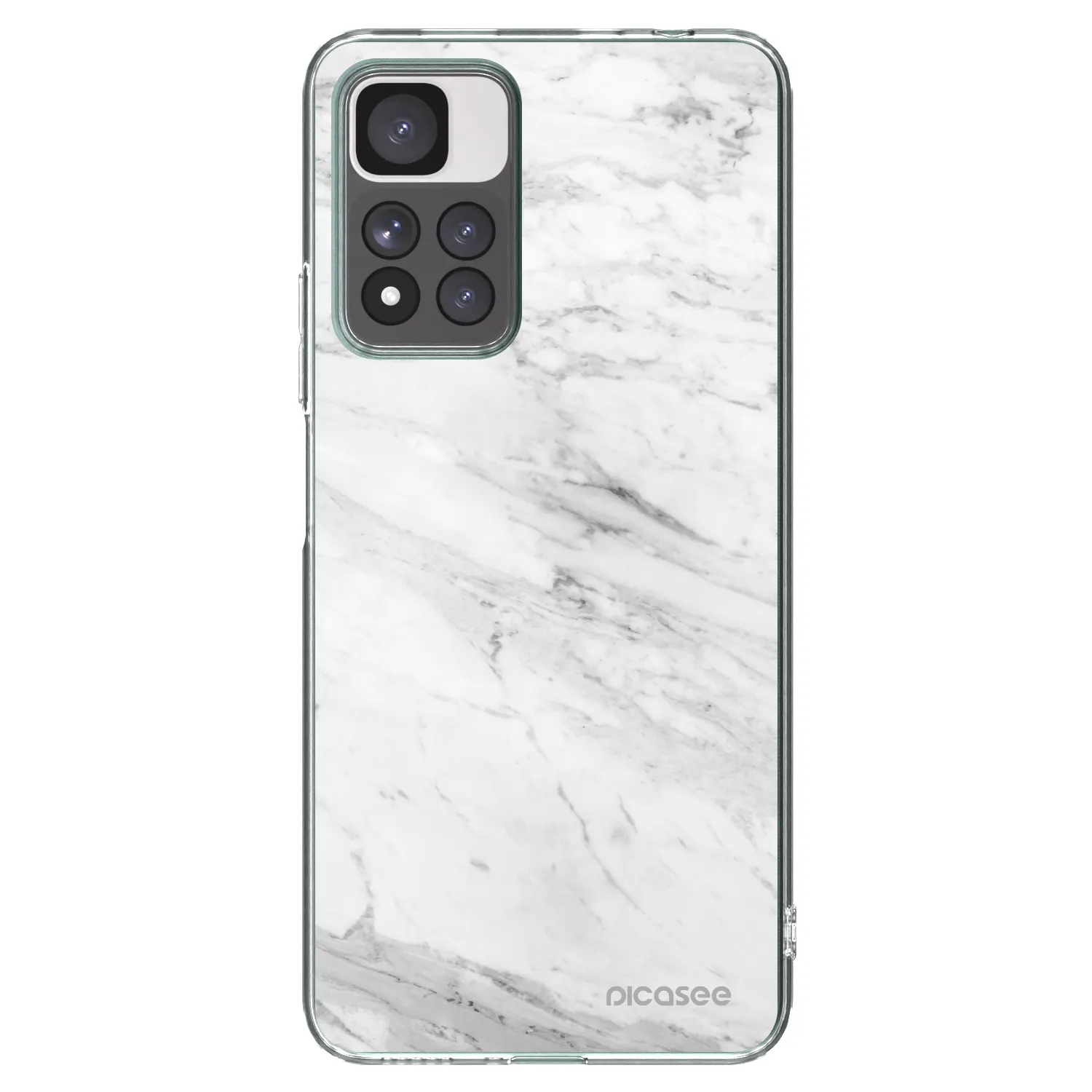 Picasee husă transparentă din silicon pentru Xiaomi Redmi Note 11 Pro+ 5G - White marble