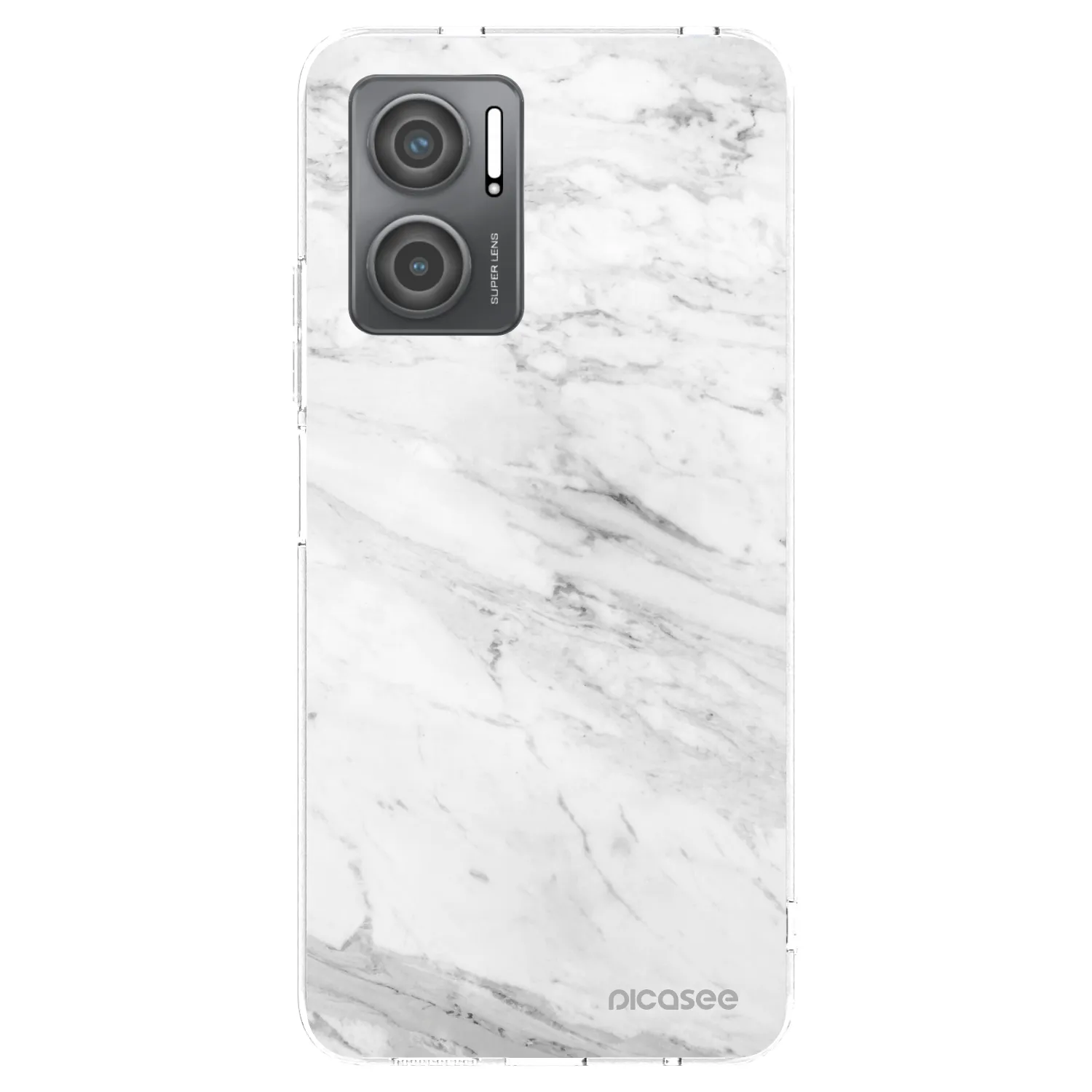 Picasee husă transparentă din silicon pentru Xiaomi Redmi 10 5G - White marble