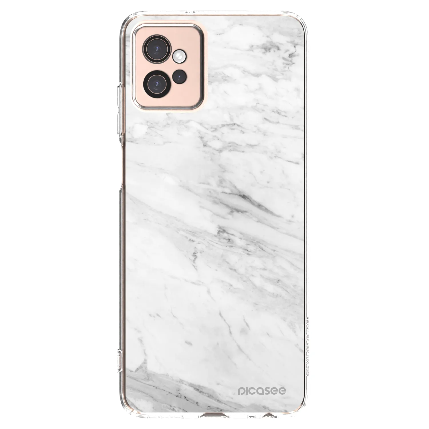 Picasee husă transparentă din silicon pentru Motorola Moto G32 - White marble