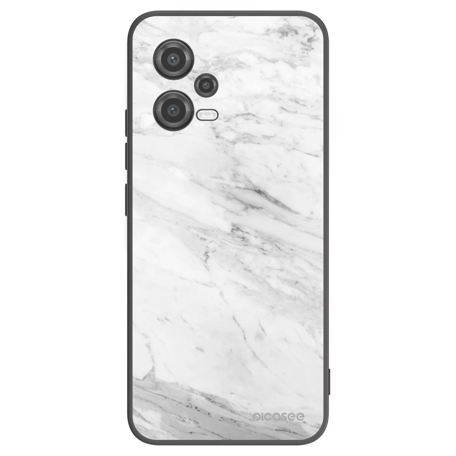 Picasee husă neagră din silicon pentru Xiaomi Poco X5 - White marble