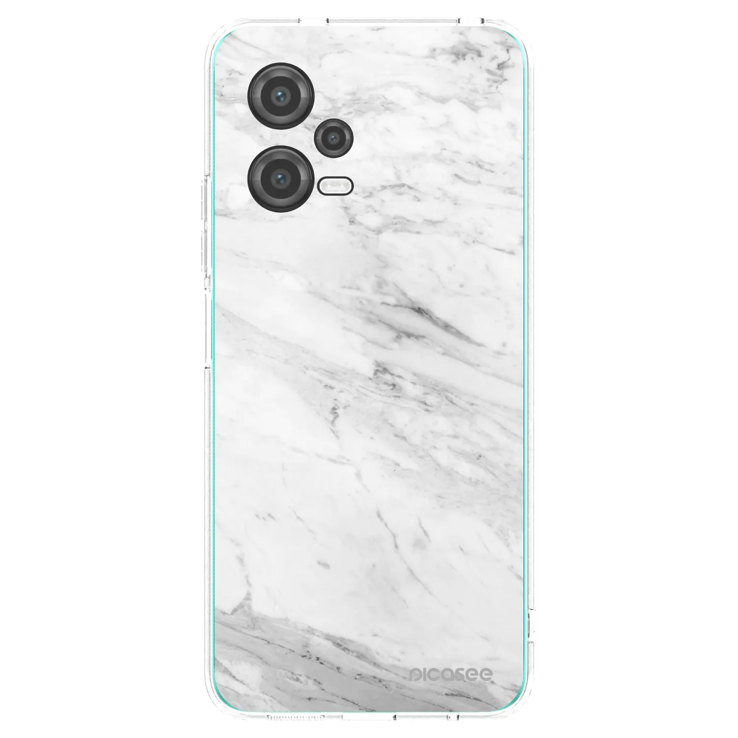 Picasee husă transparentă din silicon pentru Xiaomi Poco X5 - White marble