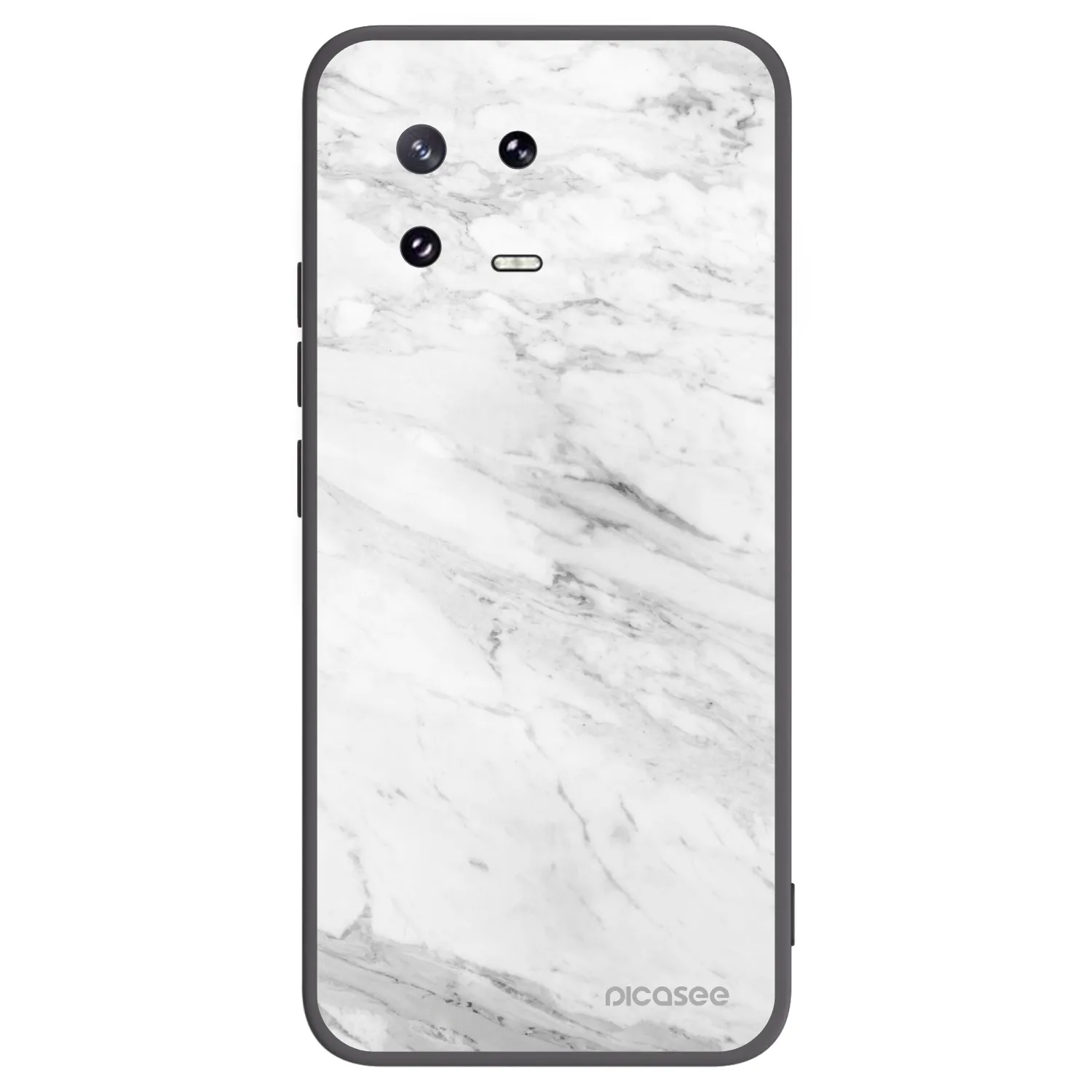 Picasee husă neagră din silicon pentru Xiaomi 13 Pro - White marble