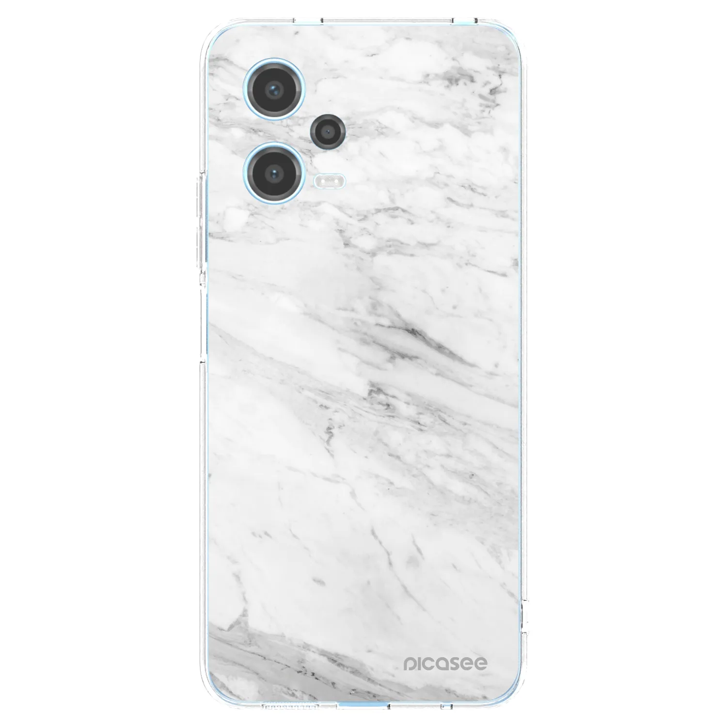 Picasee husă transparentă din silicon pentru Xiaomi Redmi Note 12 5G - White marble