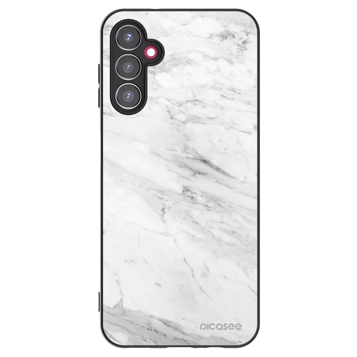 Picasee husă neagră din silicon pentru Samsung Galaxy A14 5G A146P - White marble