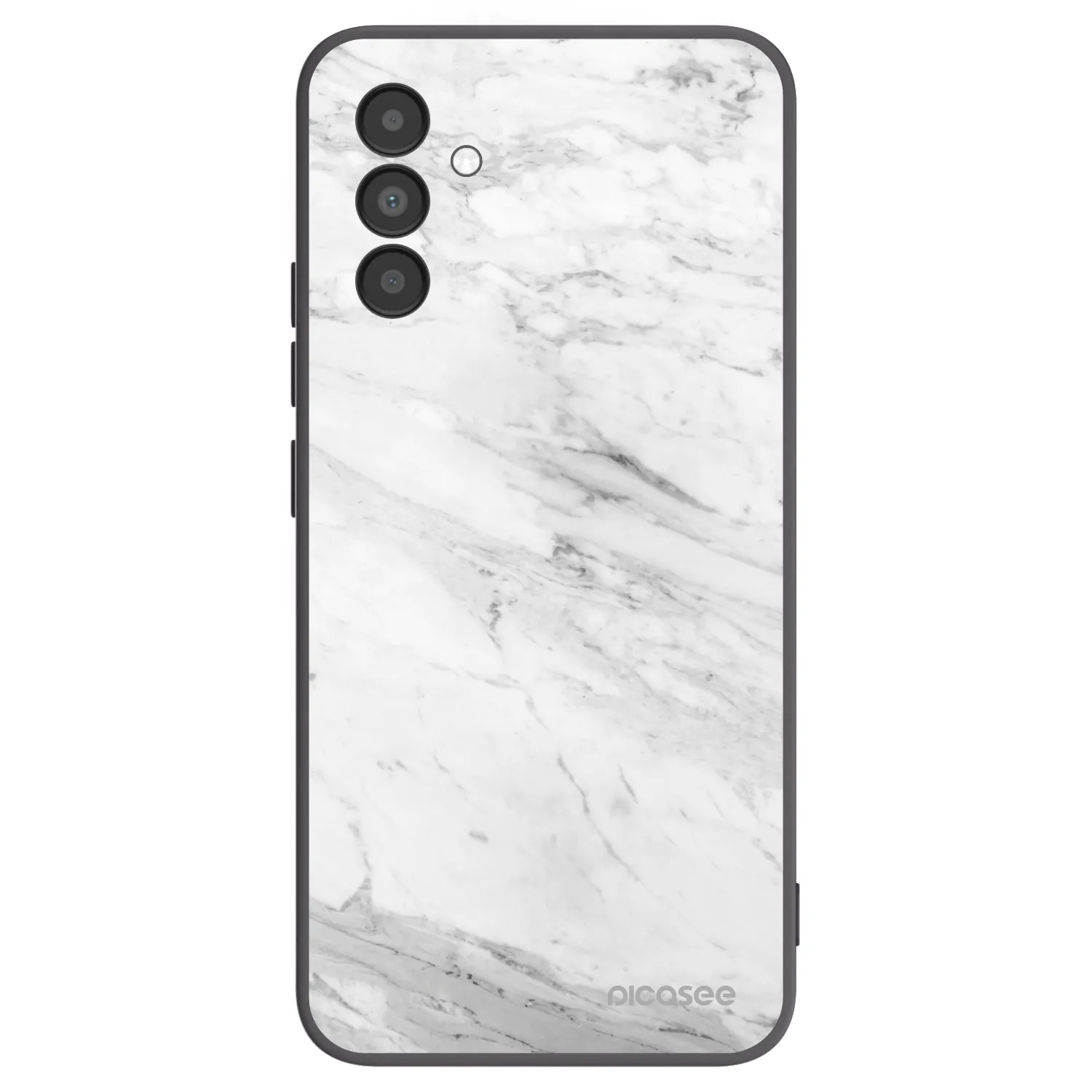 Picasee husă neagră din silicon pentru Samsung Galaxy A04s A047F - White marble