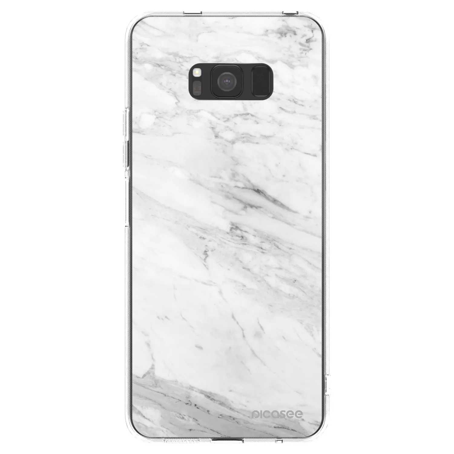 Picasee husă transparentă din silicon pentru Samsung Galaxy S8 G950F - White marble