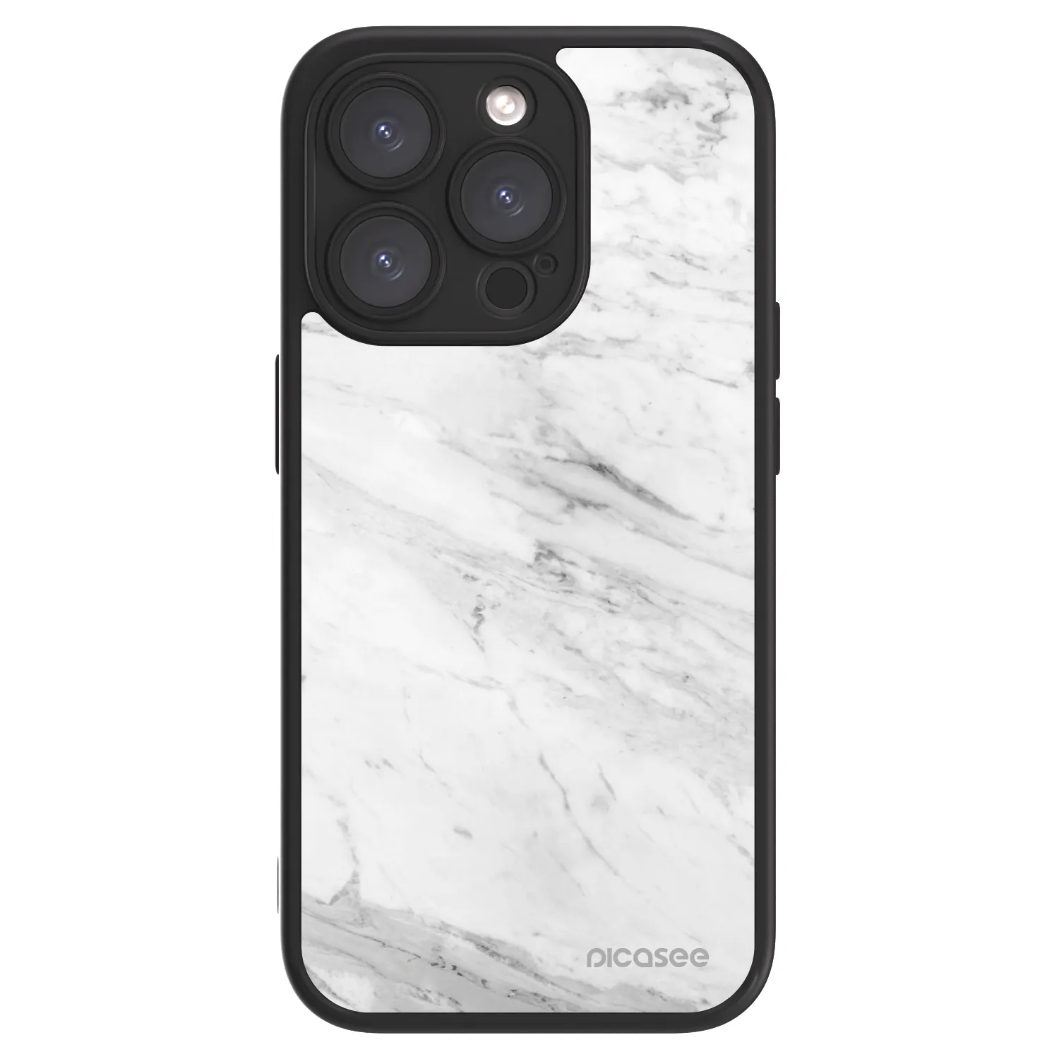 Picasee ULTIMATE CASE MagSafe pentru Apple iPhone 15 Pro - White marble