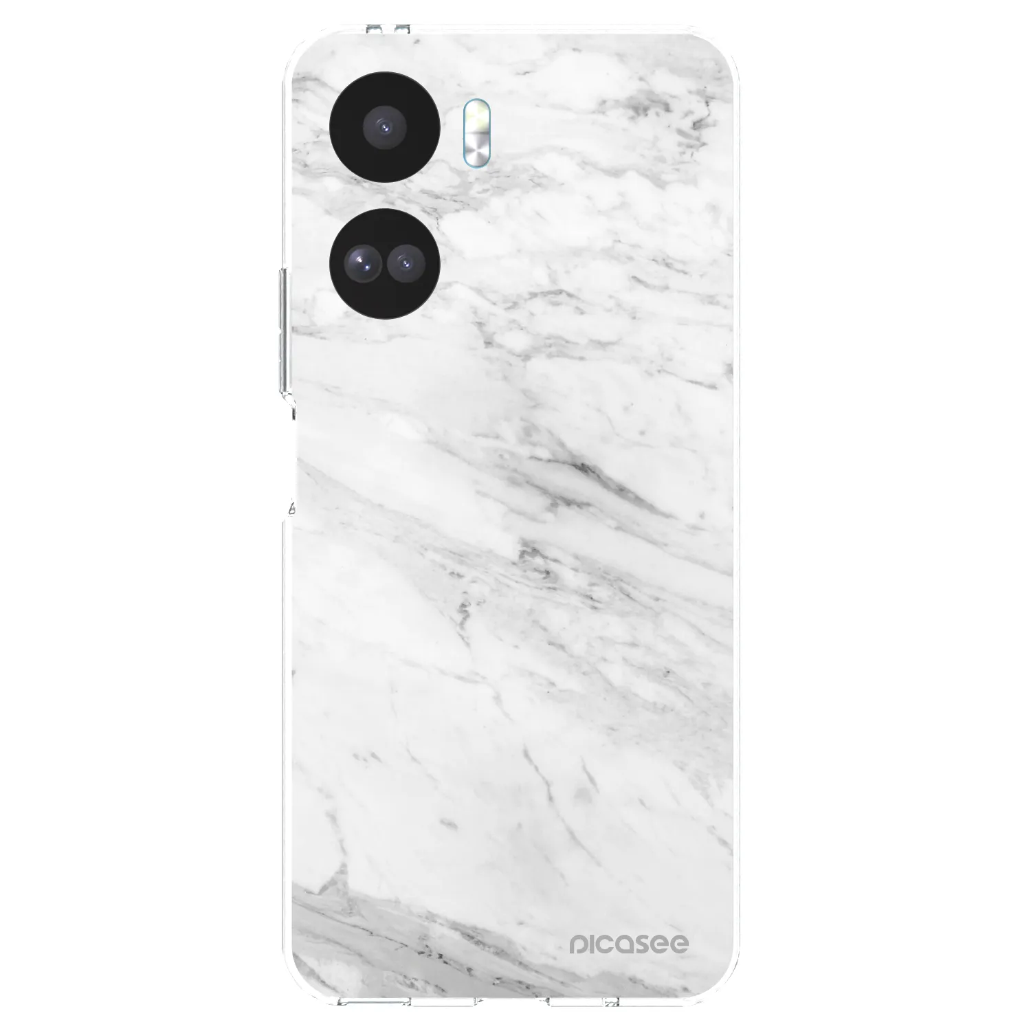 Picasee husă transparentă din silicon pentru Honor 90 Lite 5G - White marble