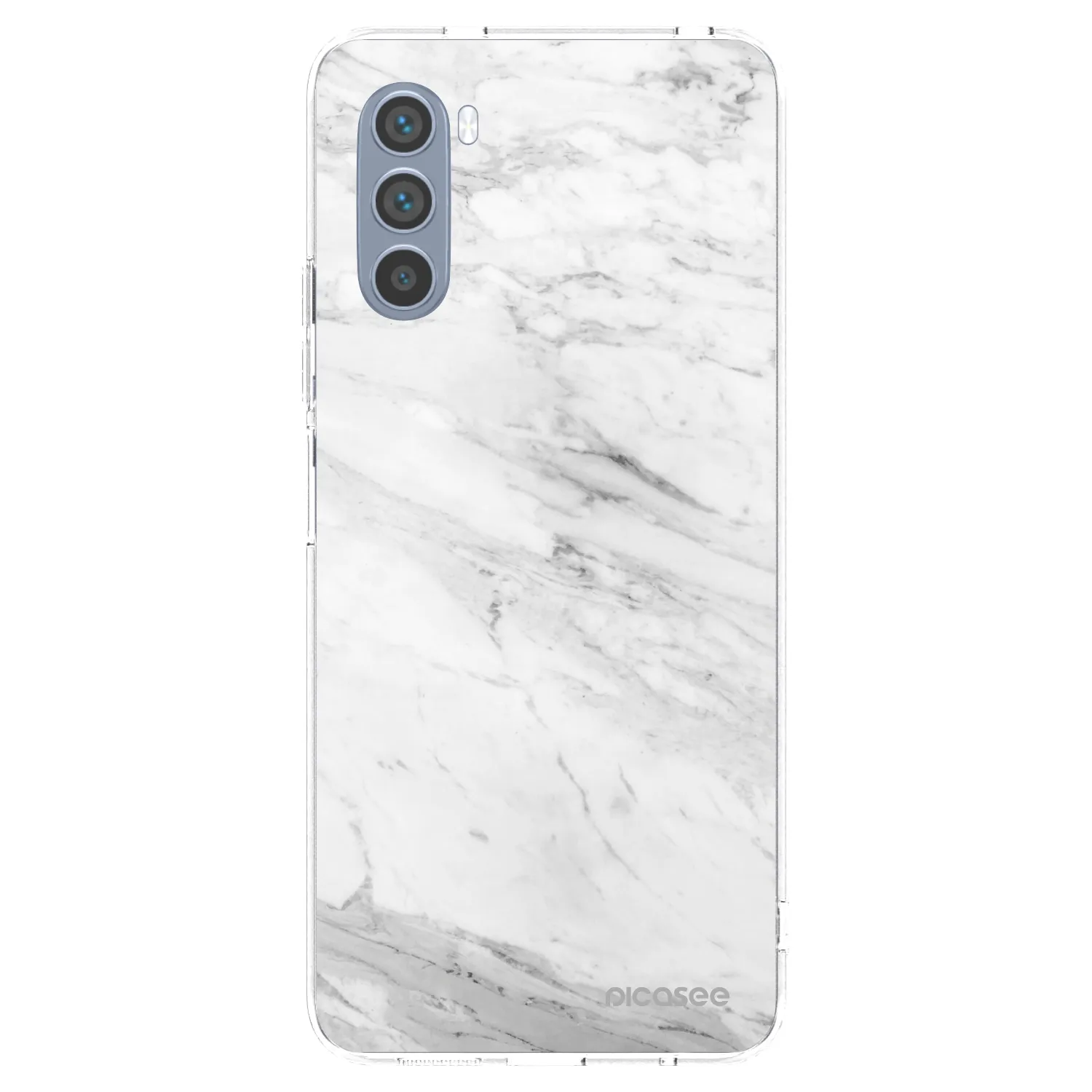 Picasee husă transparentă din silicon pentru Motorola Moto G62 - White marble