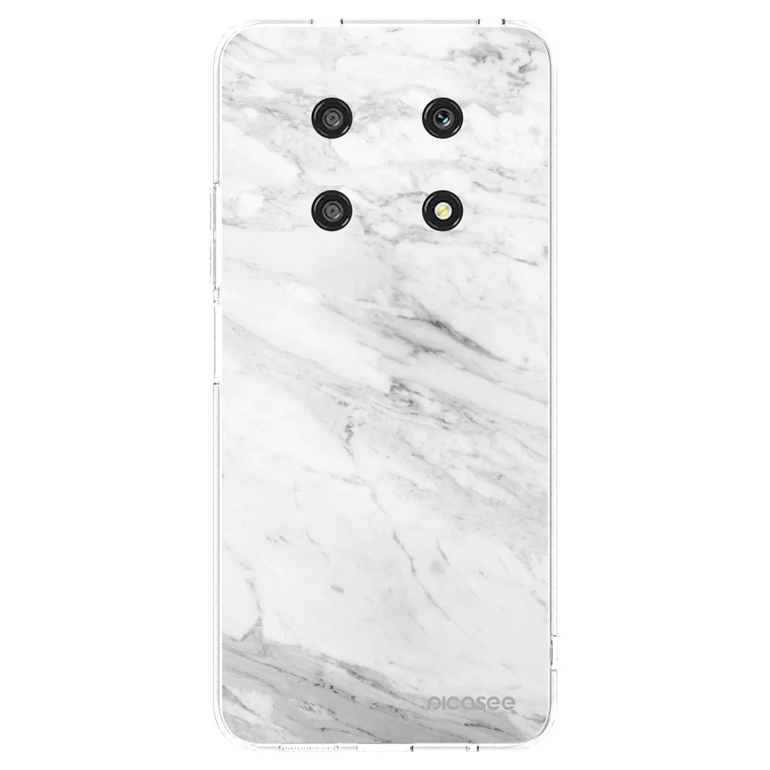 Picasee husă transparentă din silicon pentru Honor Magic4 Lite 5G - White marble