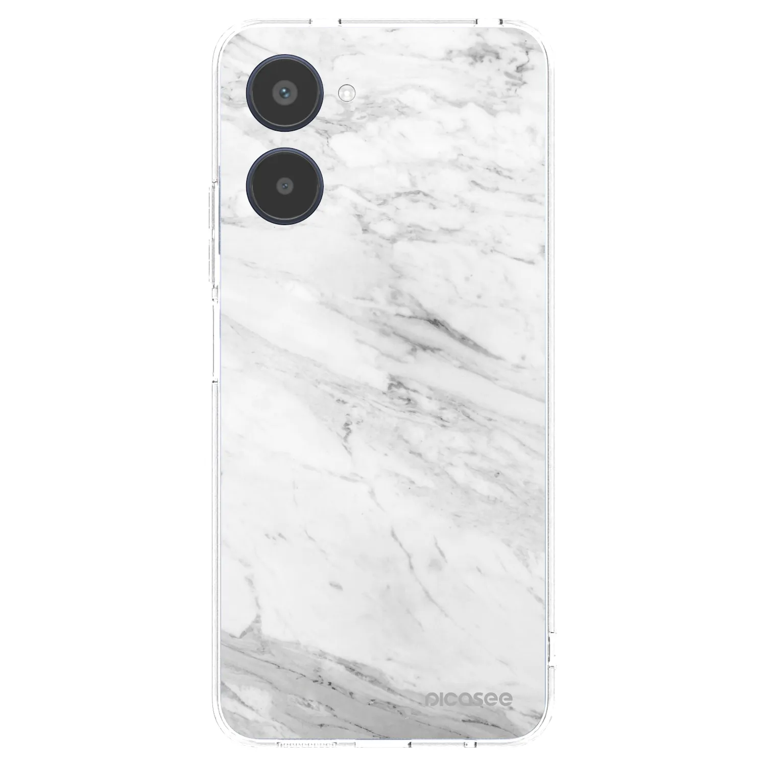 Picasee husă transparentă din silicon pentru Realme 10 4G - White marble