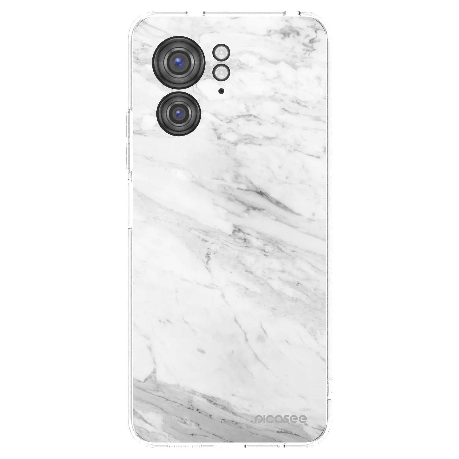 Picasee husă transparentă din silicon pentru Motorola Edge 40 - White marble