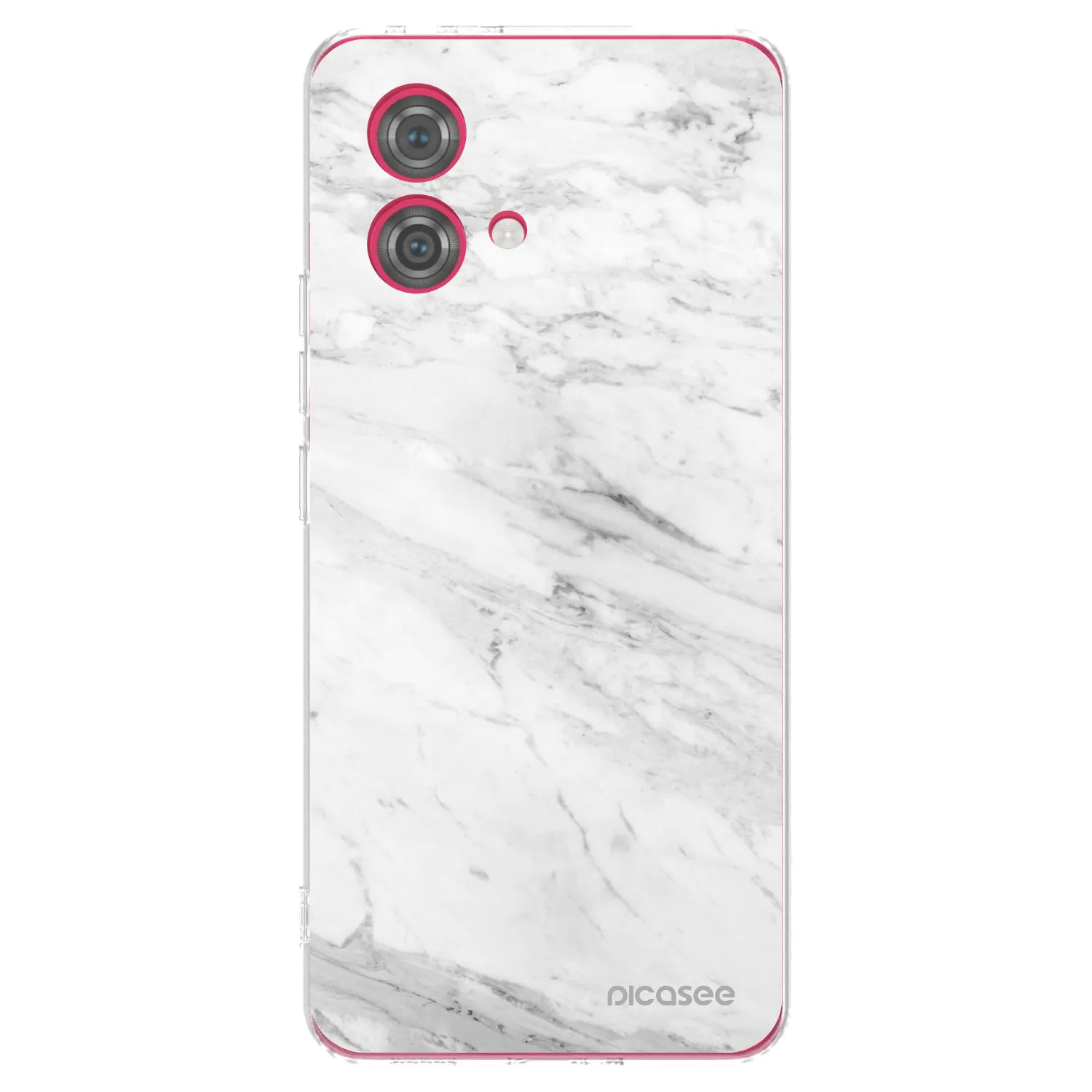 Picasee husă transparentă din silicon pentru Motorola Moto G84 5G - White marble