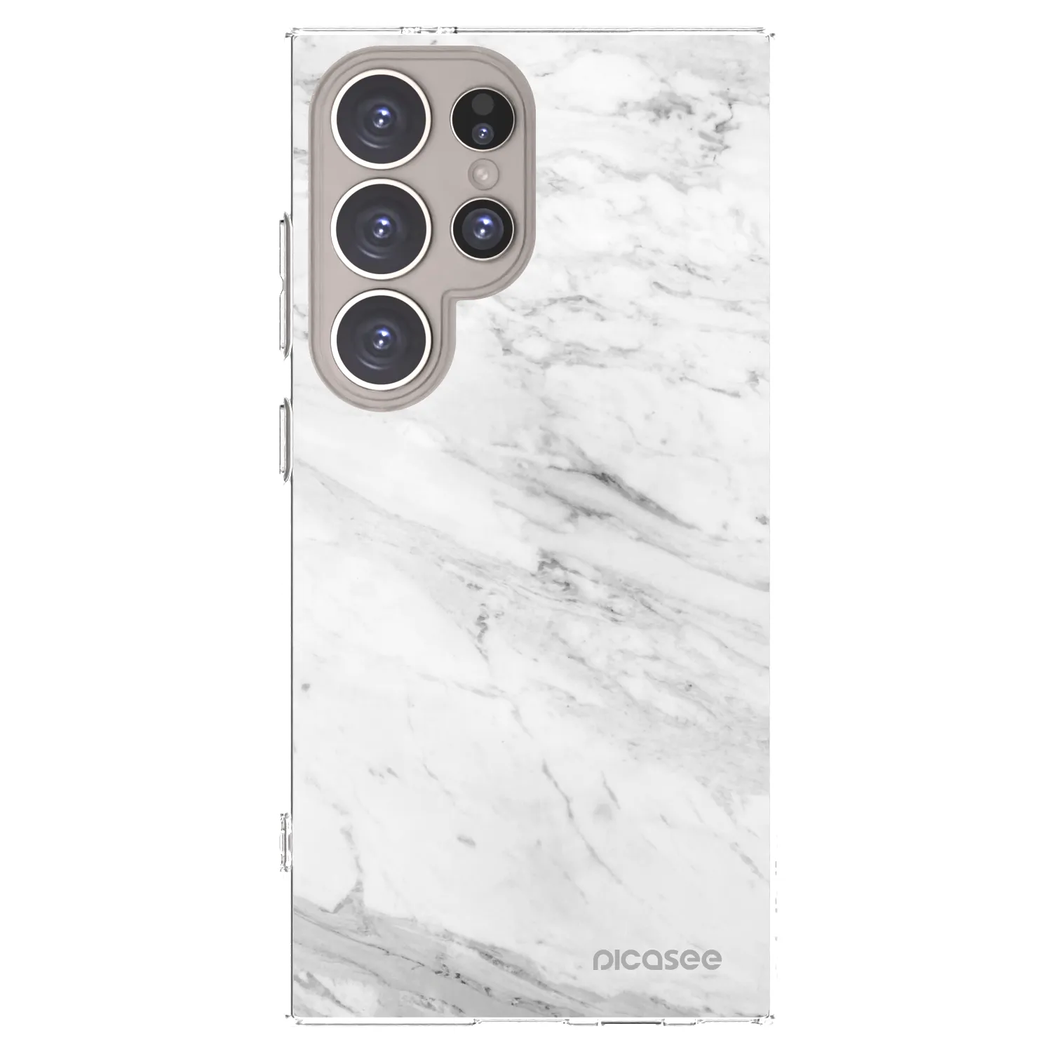 Picasee husă transparentă din silicon pentru Samsung Galaxy S24 Ultra S928B 5G - White marble