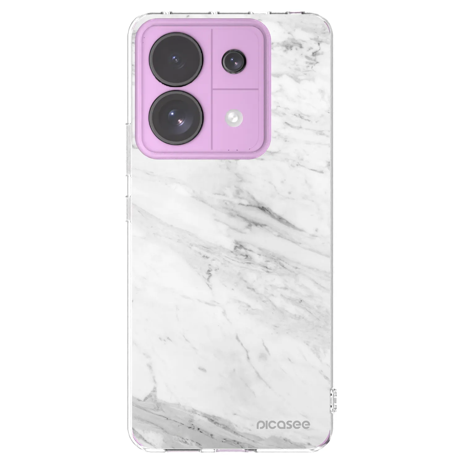 Picasee husă transparentă din silicon pentru Xiaomi Redmi Note 13 Pro 5G - White marble