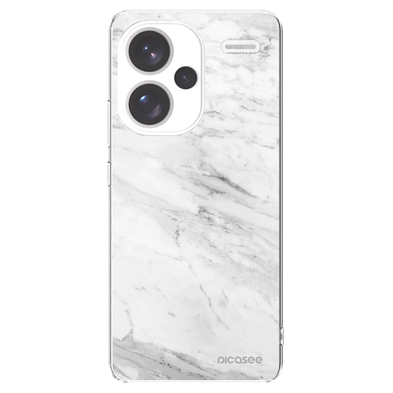 Picasee husă transparentă din silicon pentru Xiaomi Redmi Note 13 Pro+ 5G - White marble