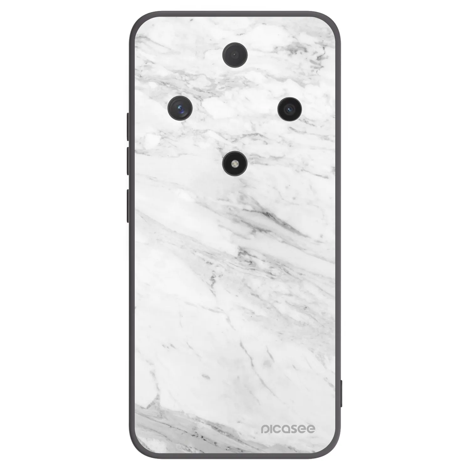 Picasee husă neagră din silicon pentru Honor Magic6 Lite 5G - White marble