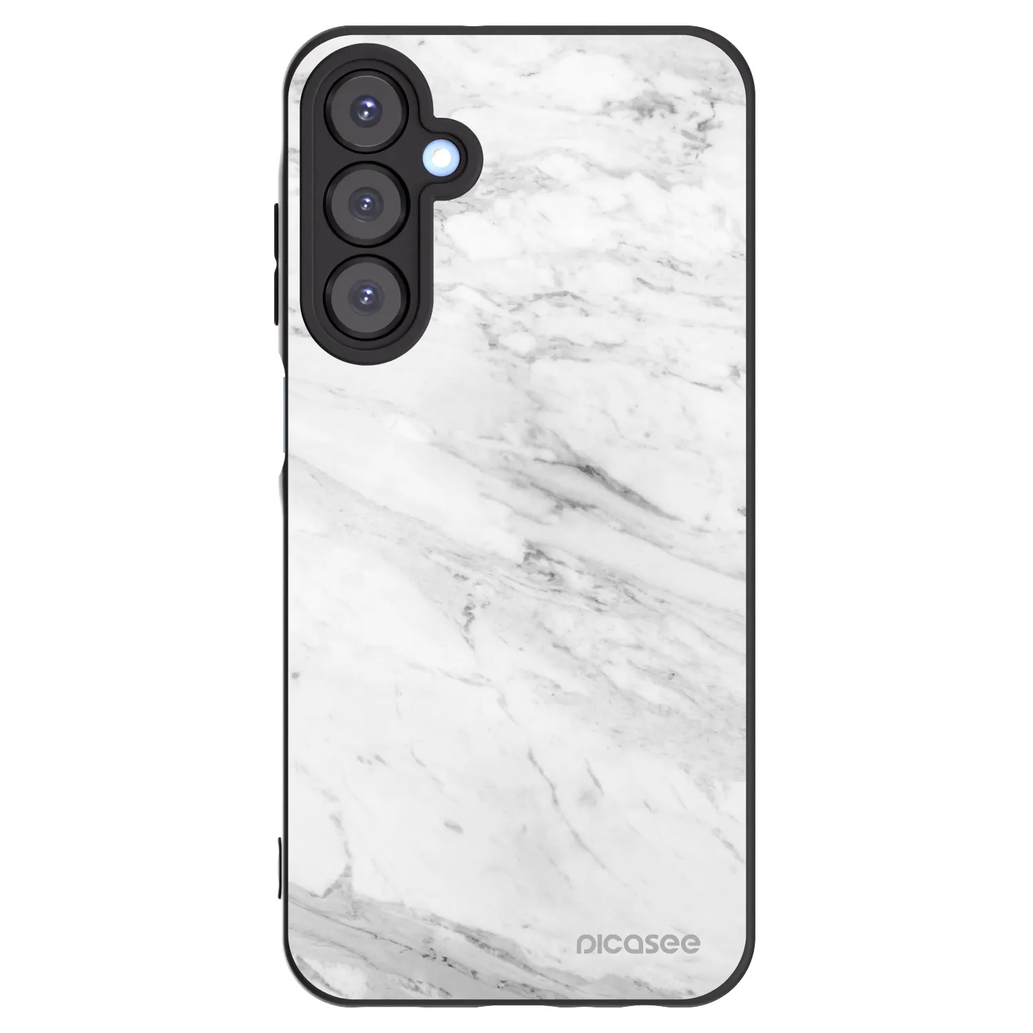 Picasee husă neagră din silicon pentru Samsung Galaxy A25 A256B 5G - White marble