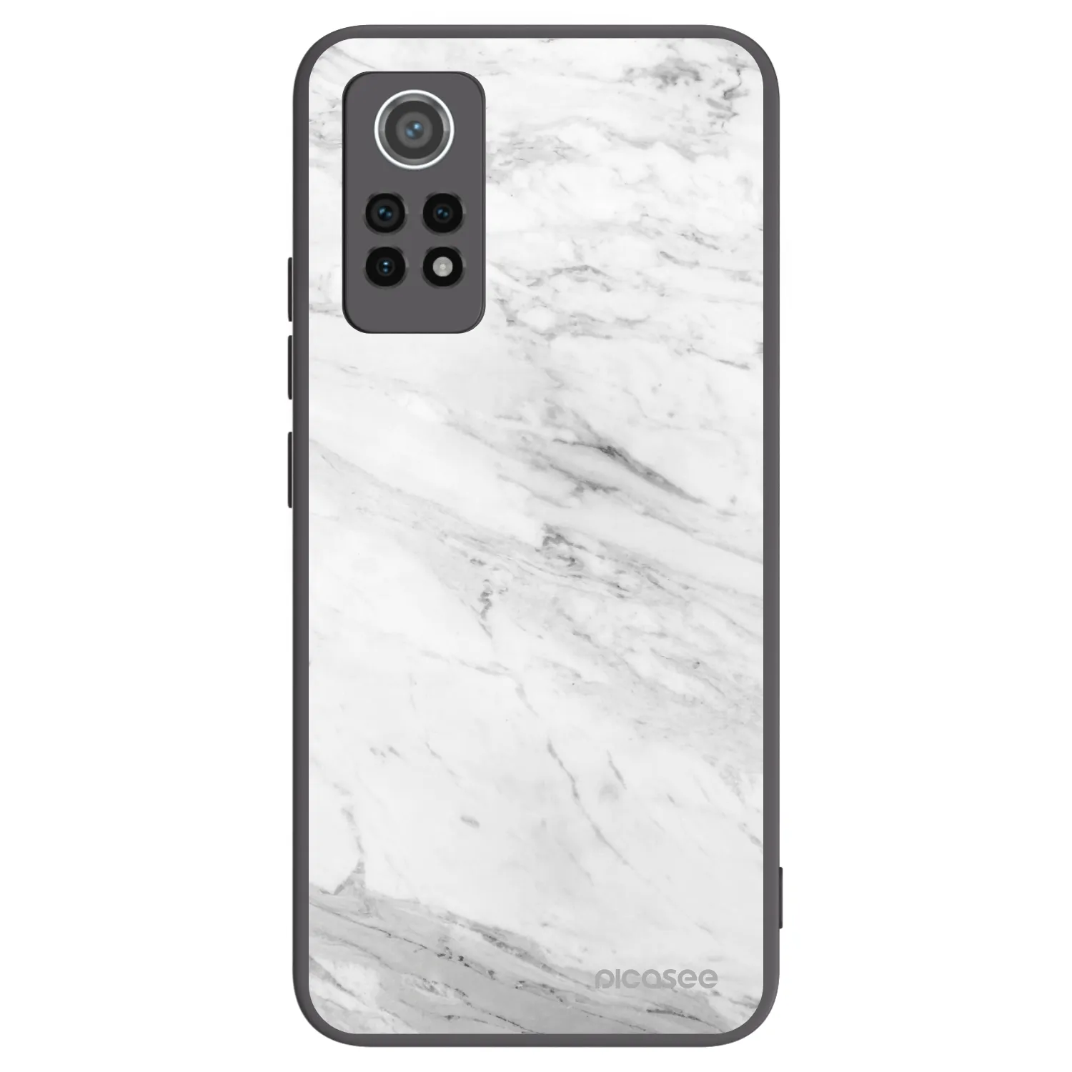 Picasee husă neagră din silicon pentru Xiaomi Redmi Note 12 Pro 4G - White marble
