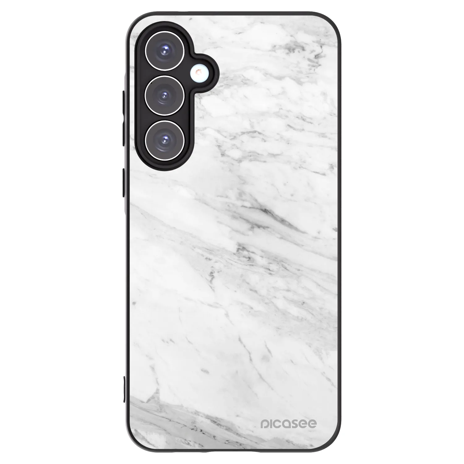 Picasee husă neagră din silicon pentru Samsung Galaxy A55 5G A556B - White marble