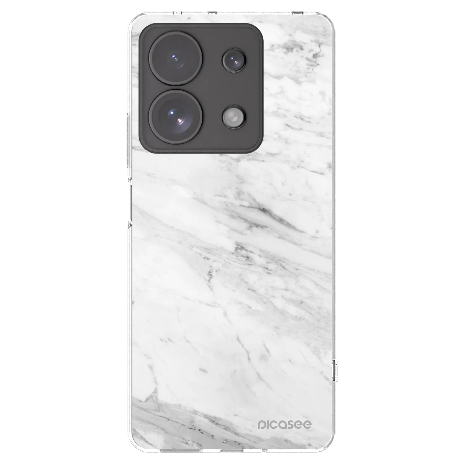 Picasee husă transparentă din silicon pentru Xiaomi Redmi Note 13 Pro 4G - White marble