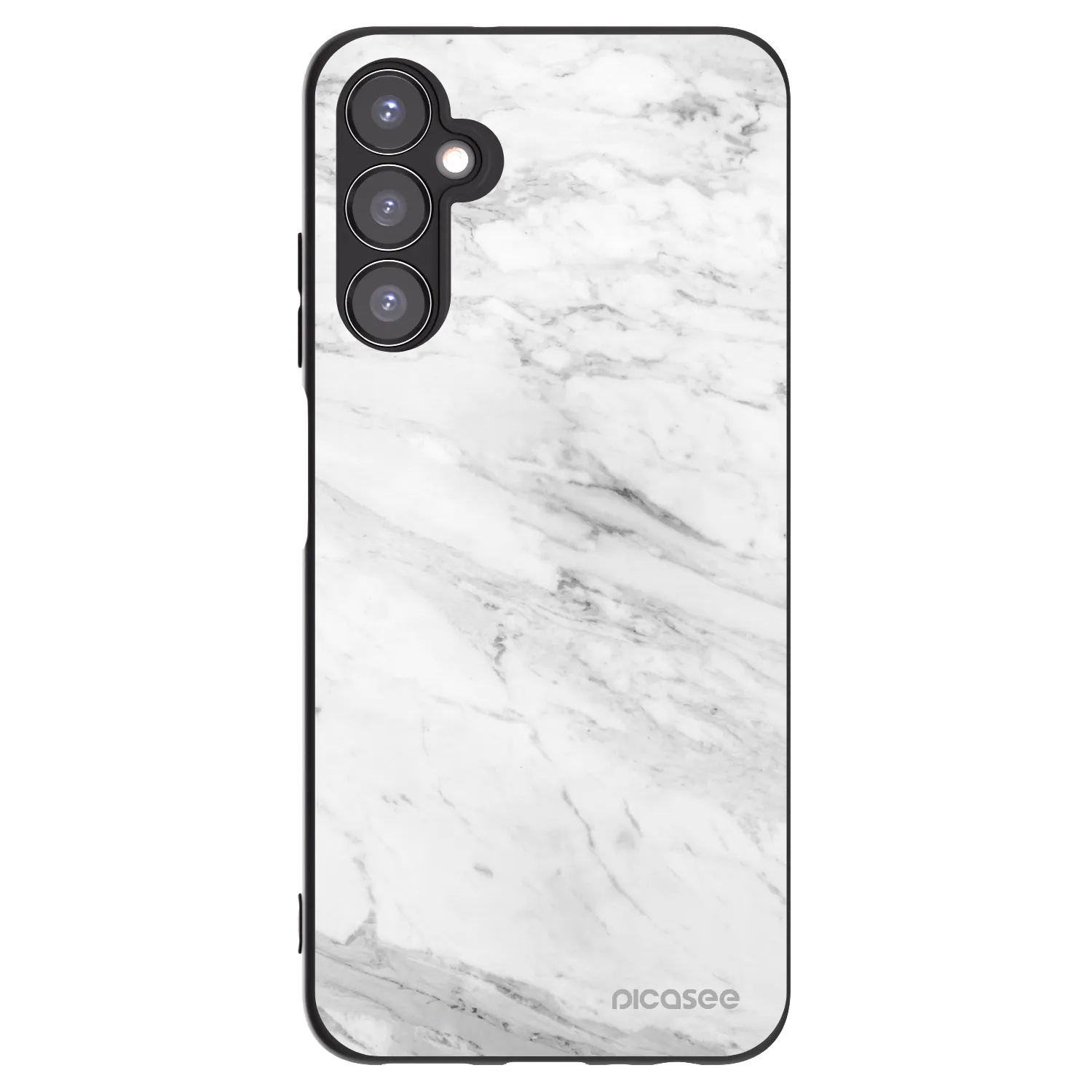 Picasee husă neagră din silicon pentru Samsung Galaxy A05s A057G - White marble