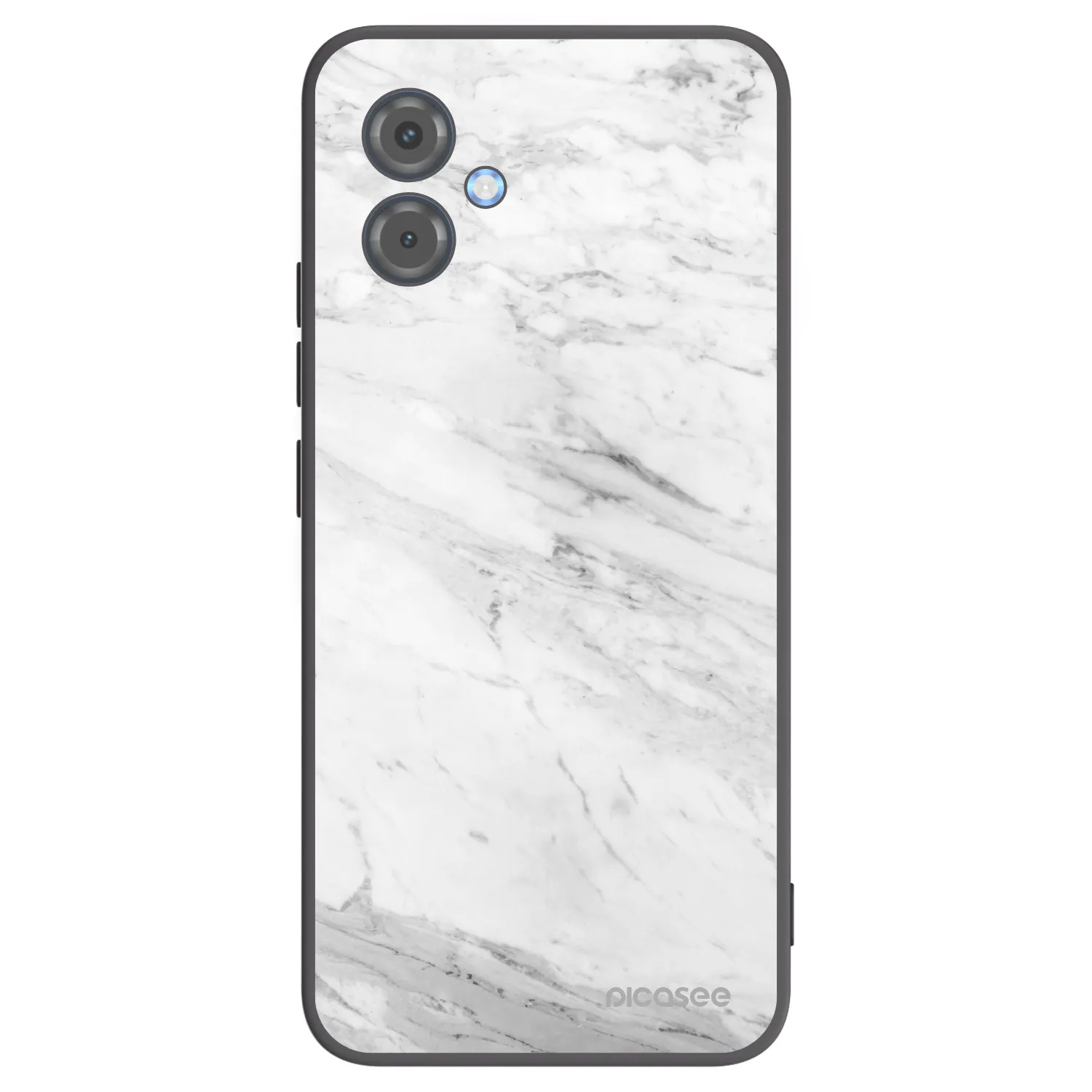 Picasee husă neagră din silicon pentru Motorola Moto G14 - White marble