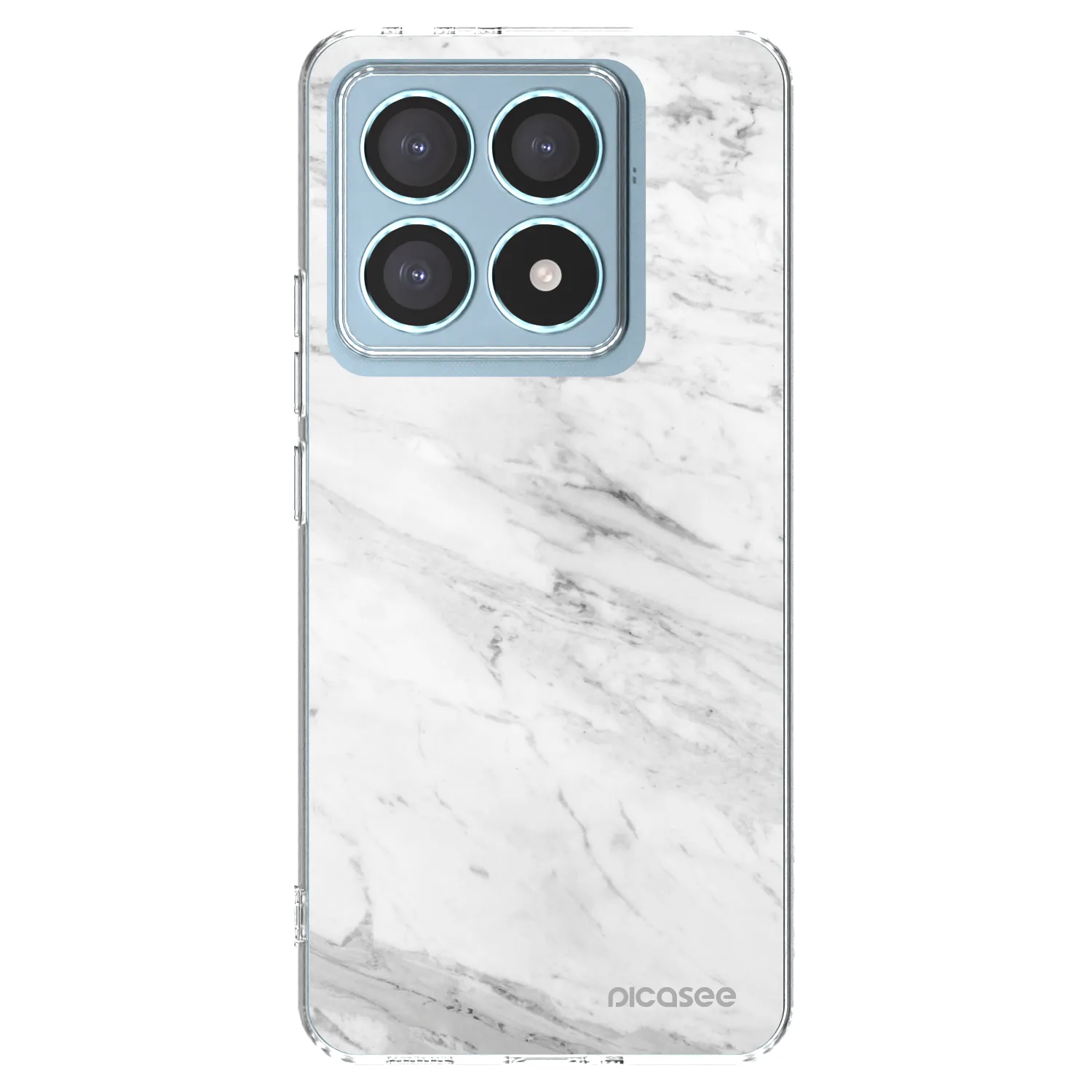 Picasee husă transparentă din silicon pentru Xiaomi 14T Pro - White marble