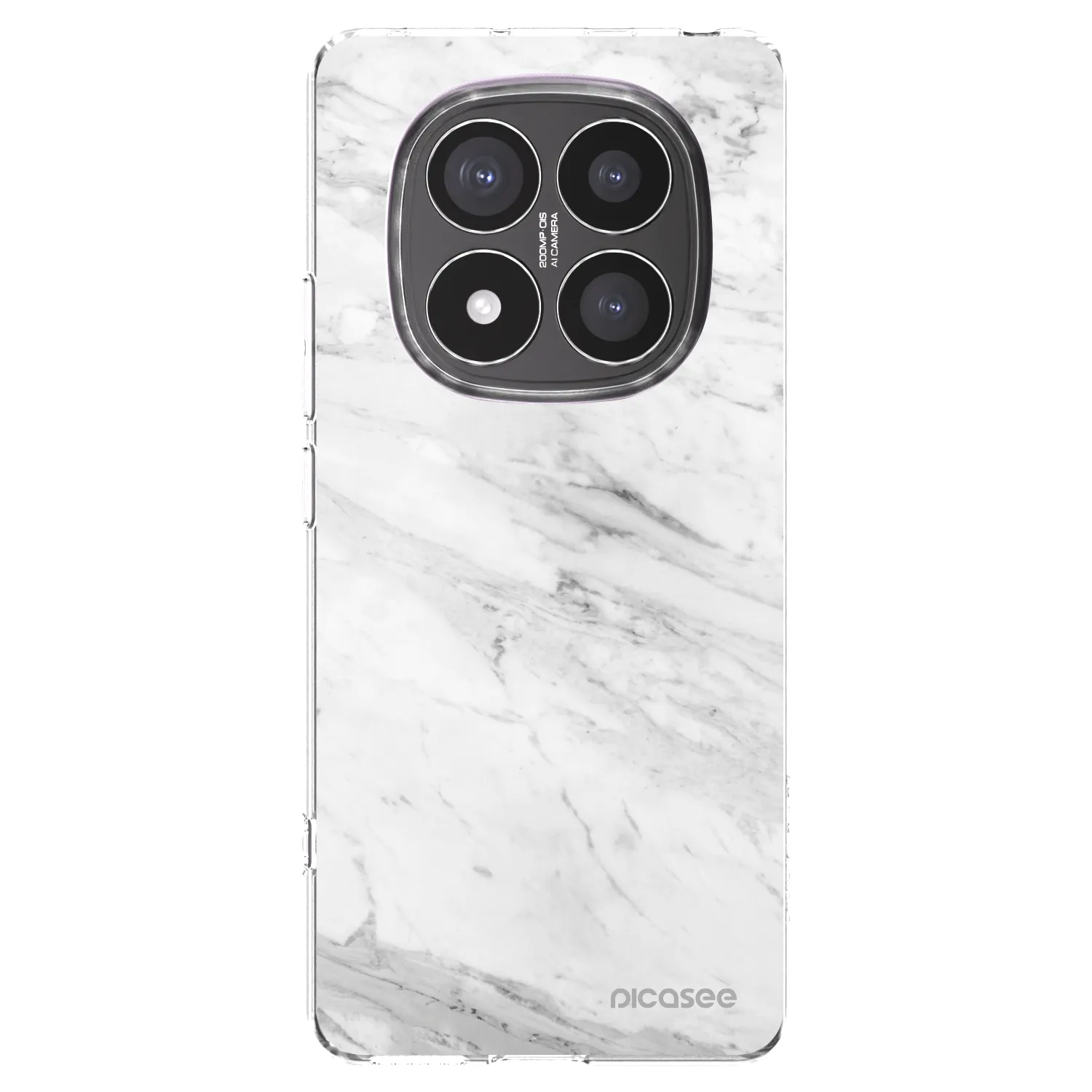 Picasee husă transparentă din silicon pentru Xiaomi Redmi Note 14 Pro+ 5G - White marble