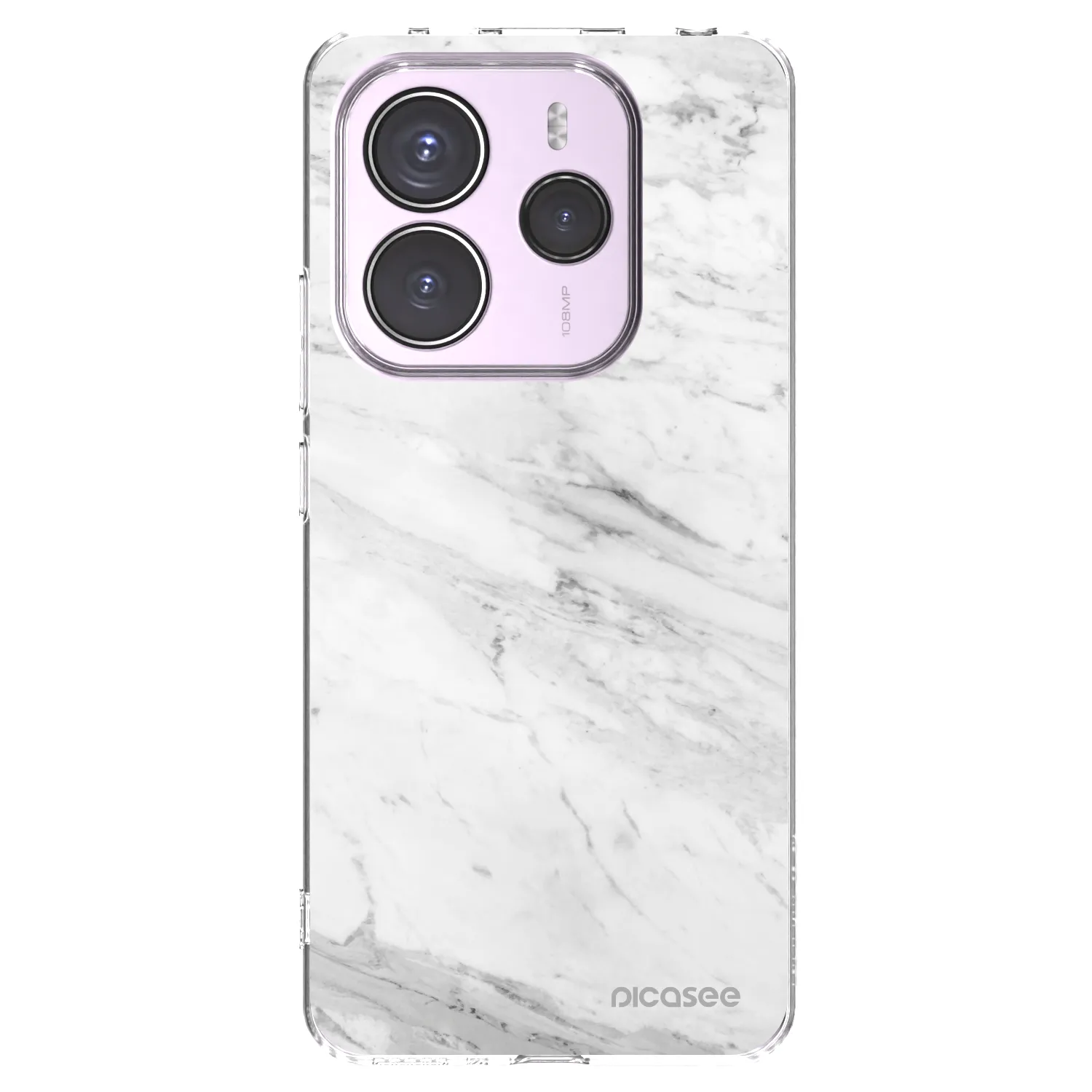 Picasee husă transparentă din silicon pentru Xiaomi Redmi Note 14 5G - White marble