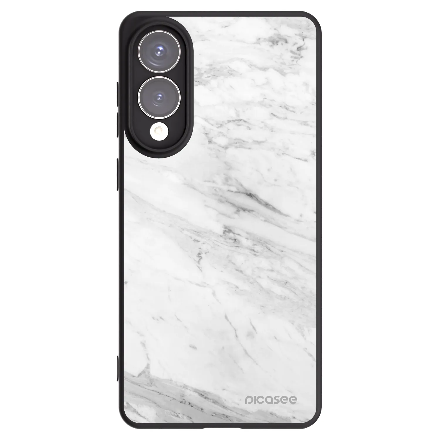 Picasee husă neagră din silicon pentru Samsung Galaxy S25 Edge 5G - White marble