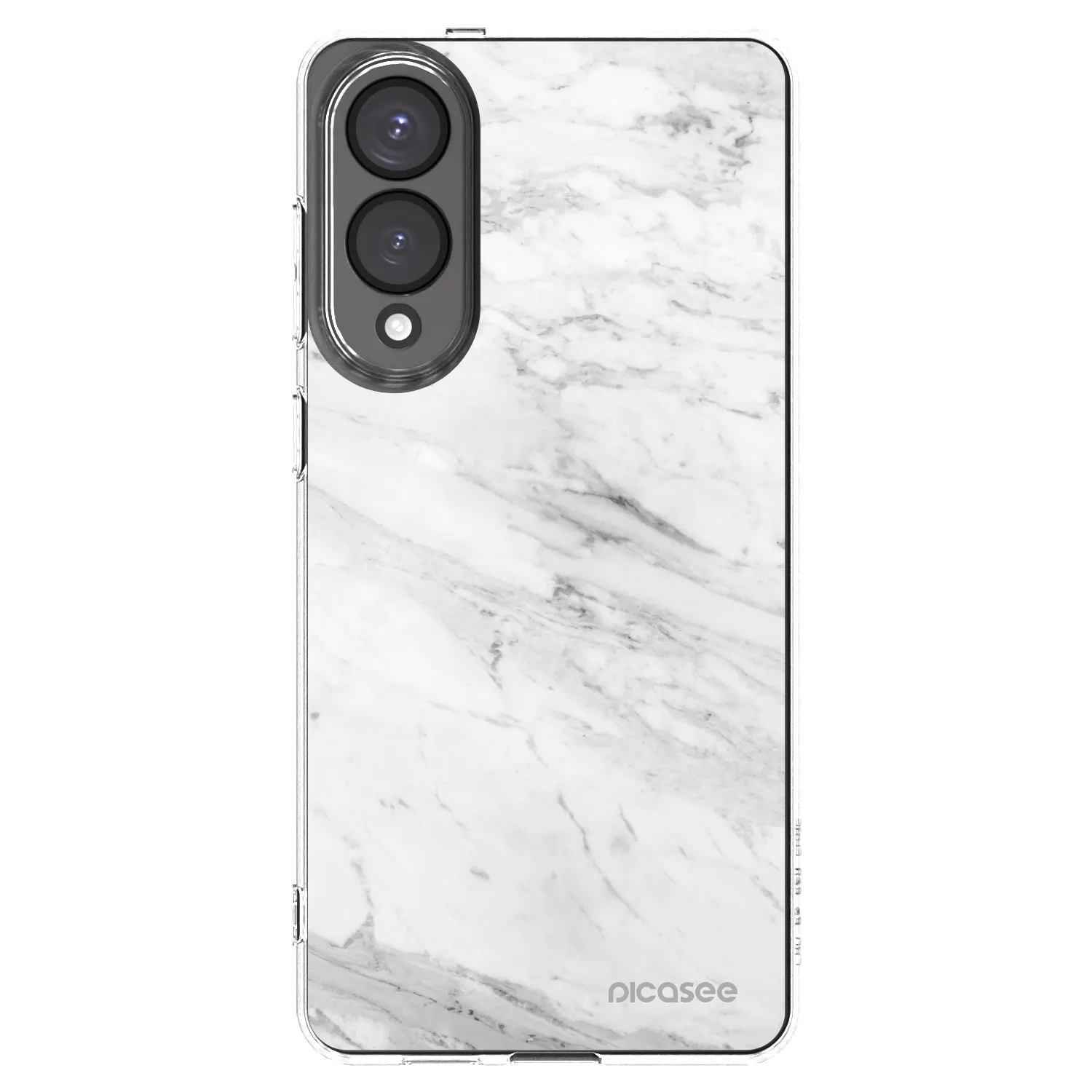 Picasee husă transparentă din silicon pentru Samsung Galaxy S25 Edge 5G - White marble