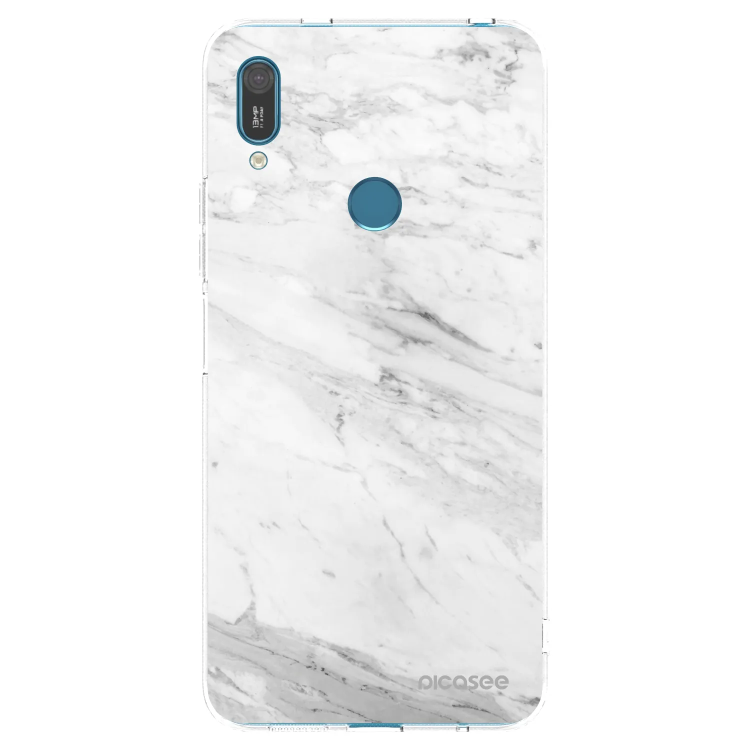 Picasee husă transparentă din silicon pentru Huawei Y7 2019 - White marble