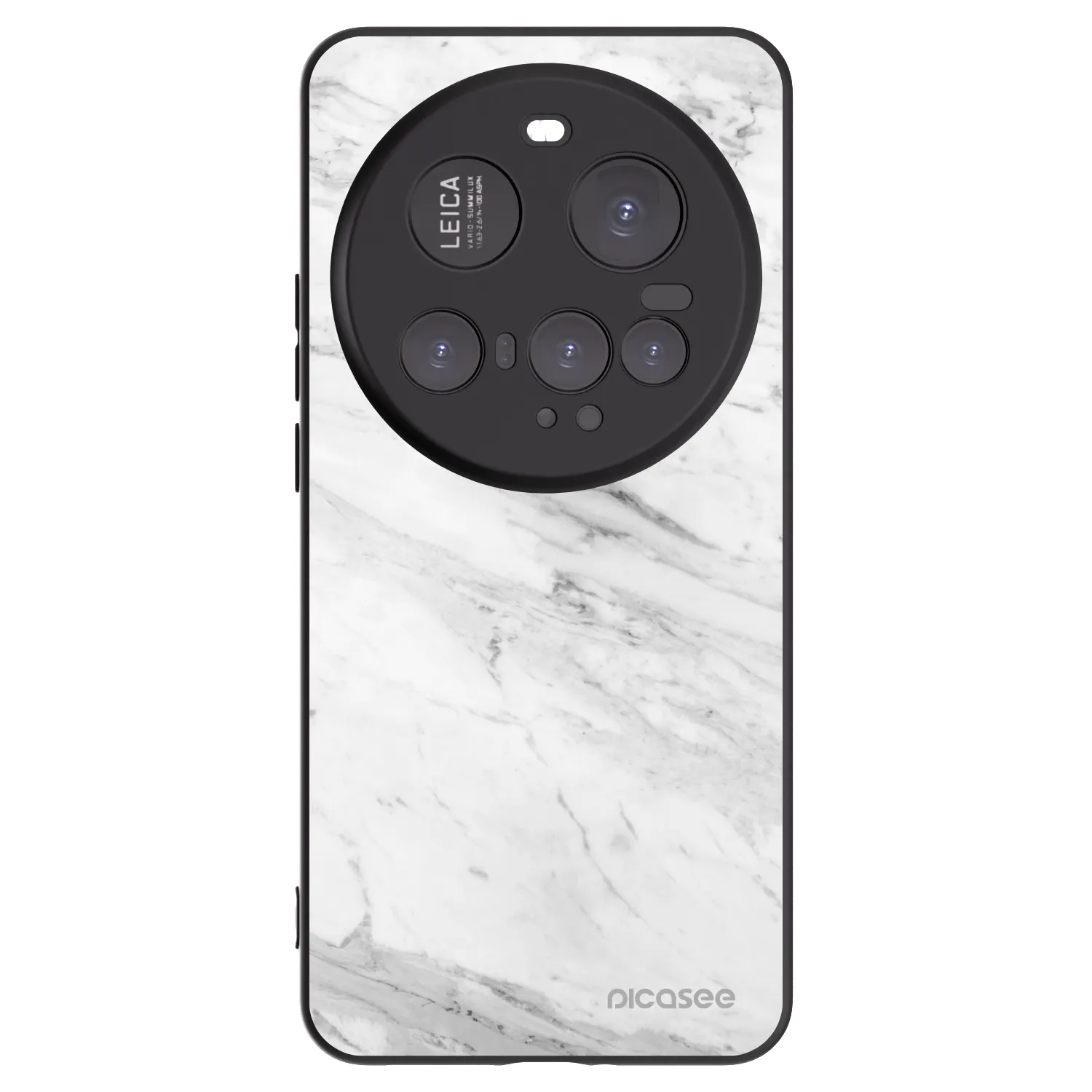 Picasee husă neagră din silicon pentru Xiaomi 15 Ultra - White marble