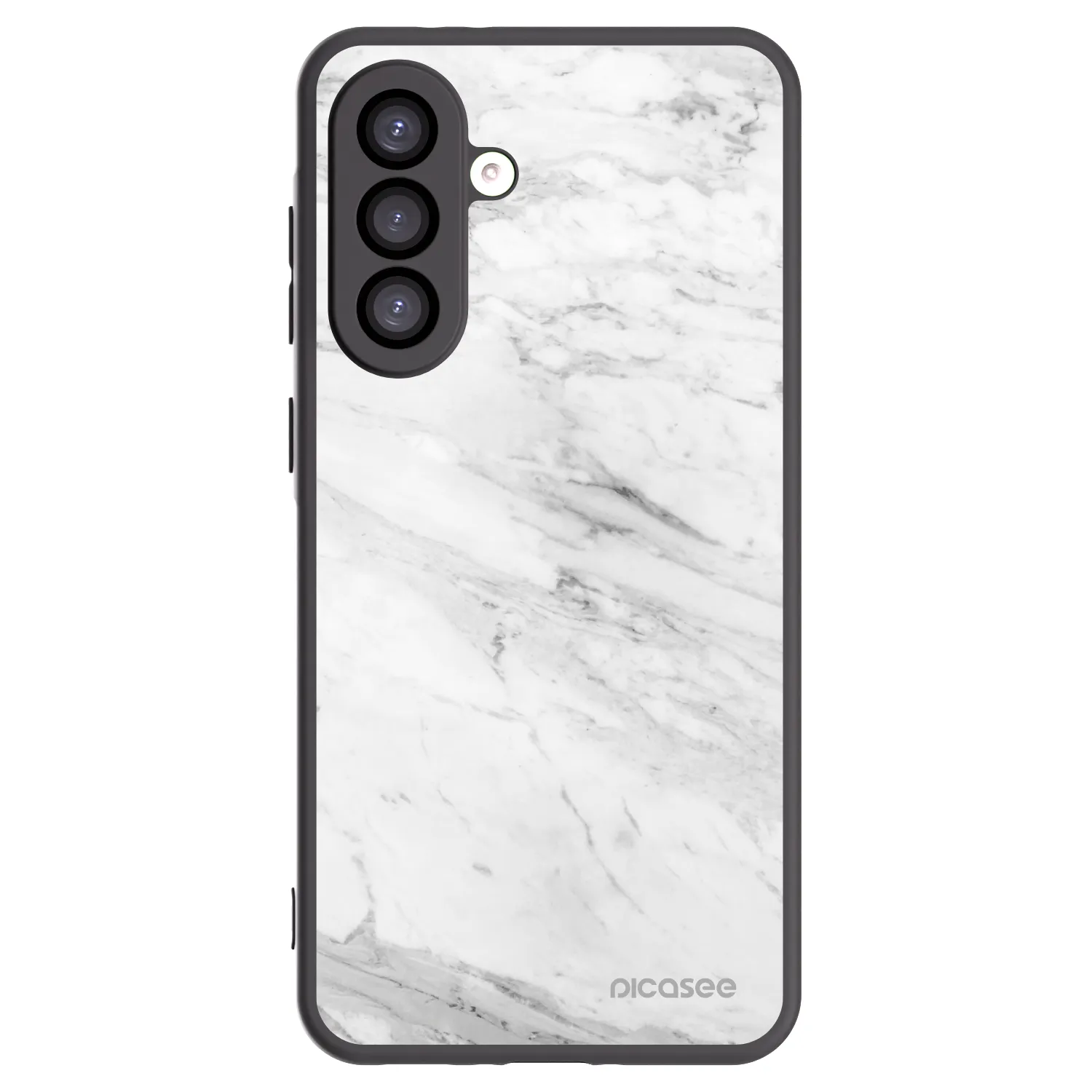 Picasee husă neagră din silicon pentru Samsung Galaxy A26 5G A266B - White marble