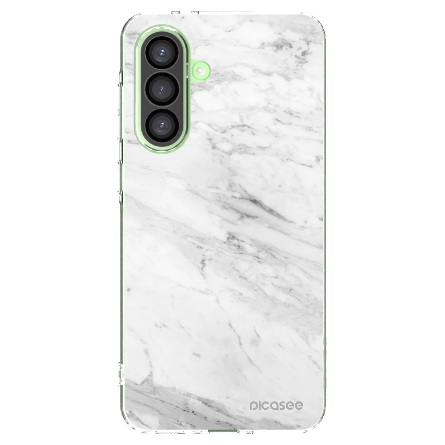 Picasee husă transparentă din silicon pentru Samsung Galaxy A26 5G A266B - White marble