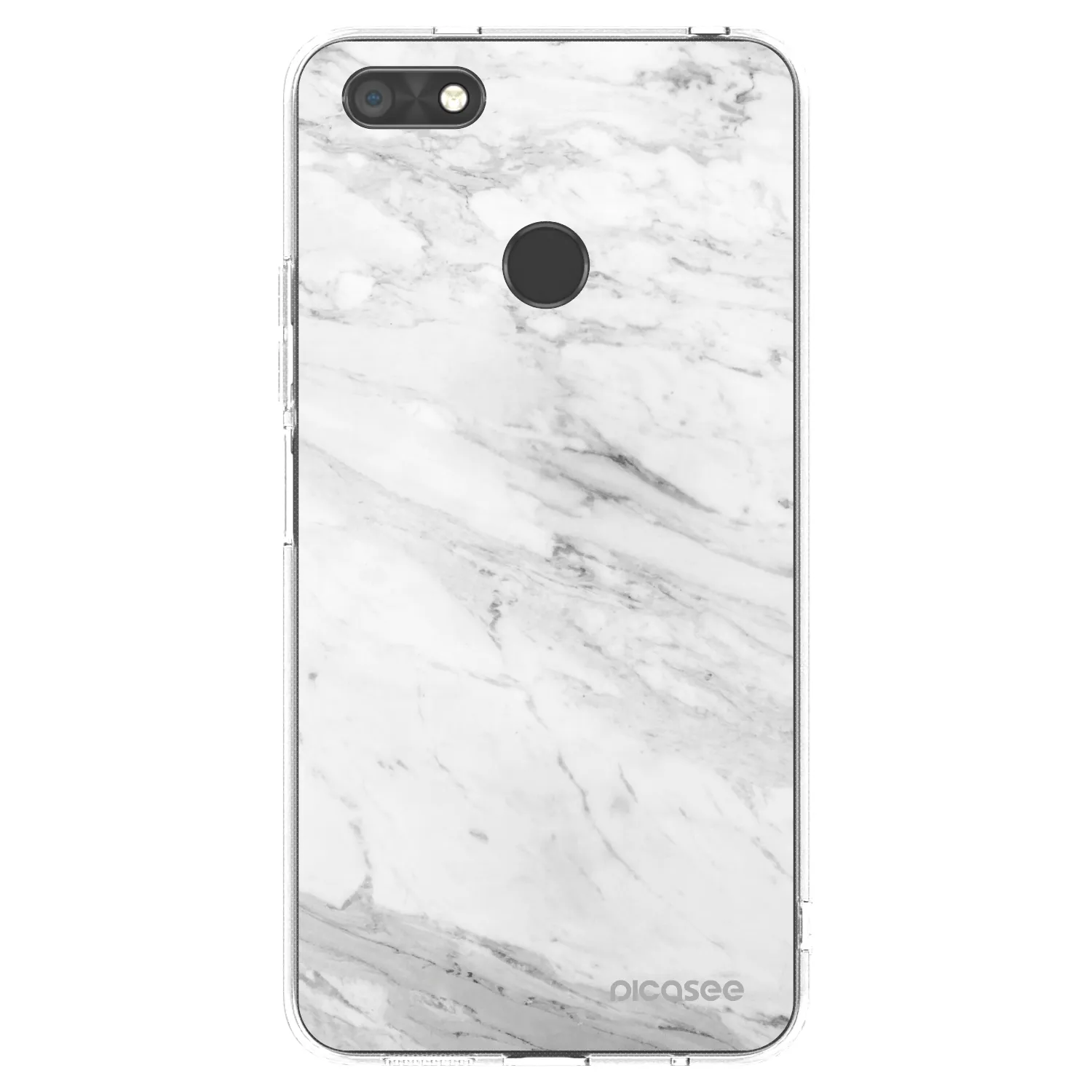 Picasee husă transparentă din silicon pentru Huawei P9 Lite Mini - White marble