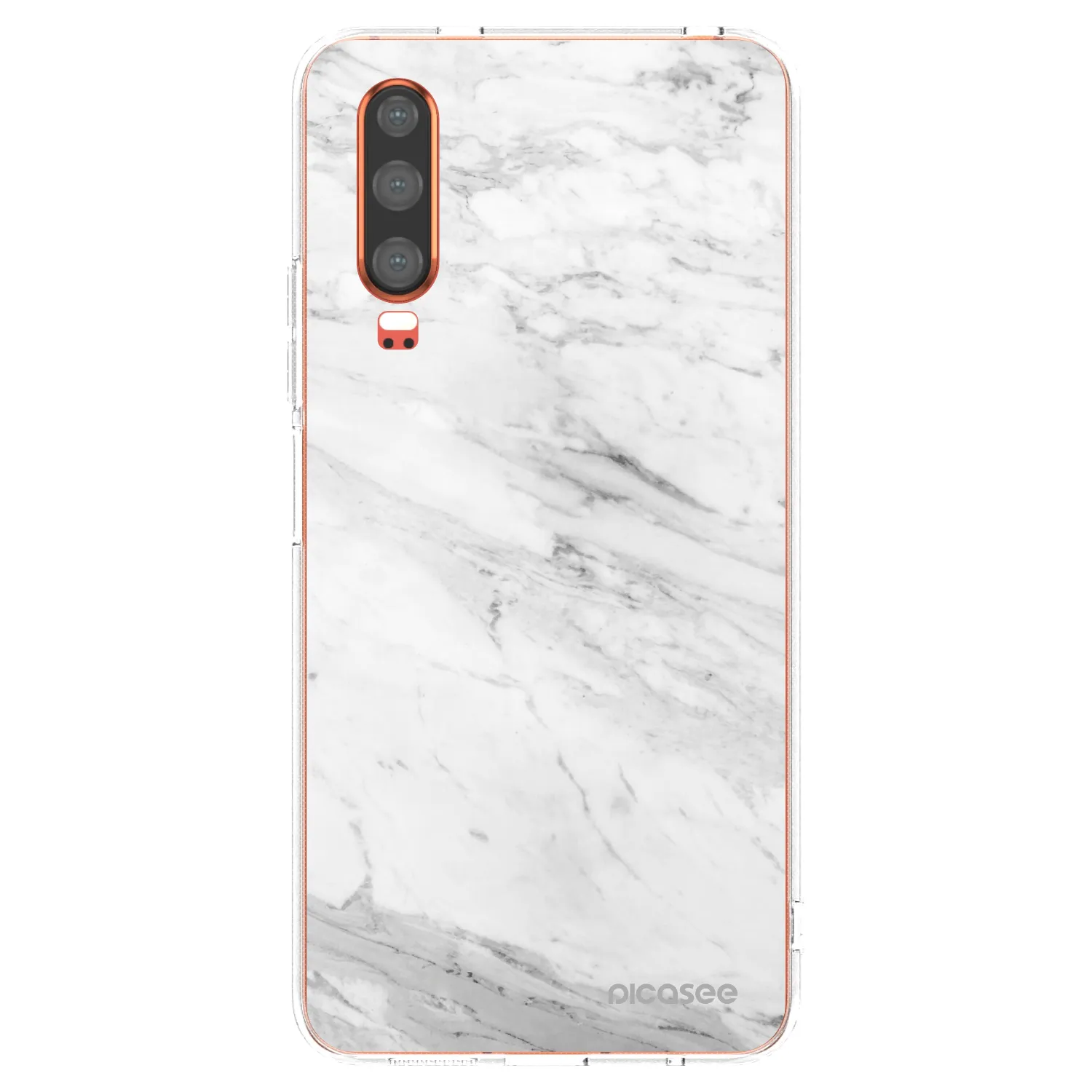 Picasee husă transparentă din silicon pentru Huawei P30 - White marble