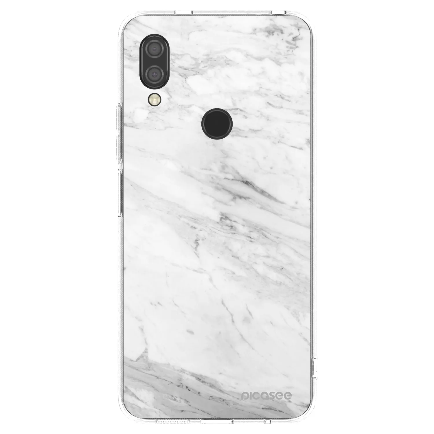 Picasee husă transparentă din silicon pentru Xiaomi Redmi 7 - White marble