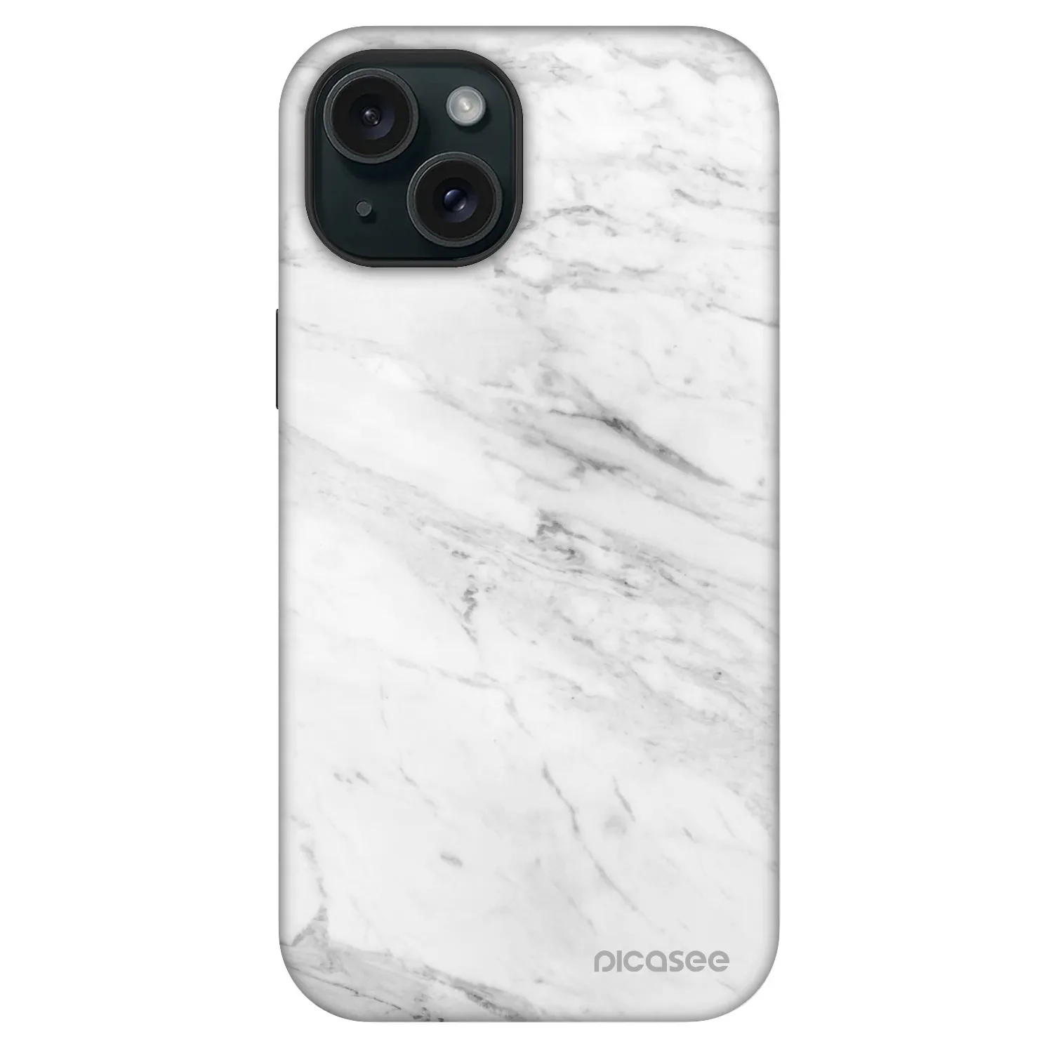 Picasee Fashion Case MagSafe pentru Apple iPhone 15 - White marble