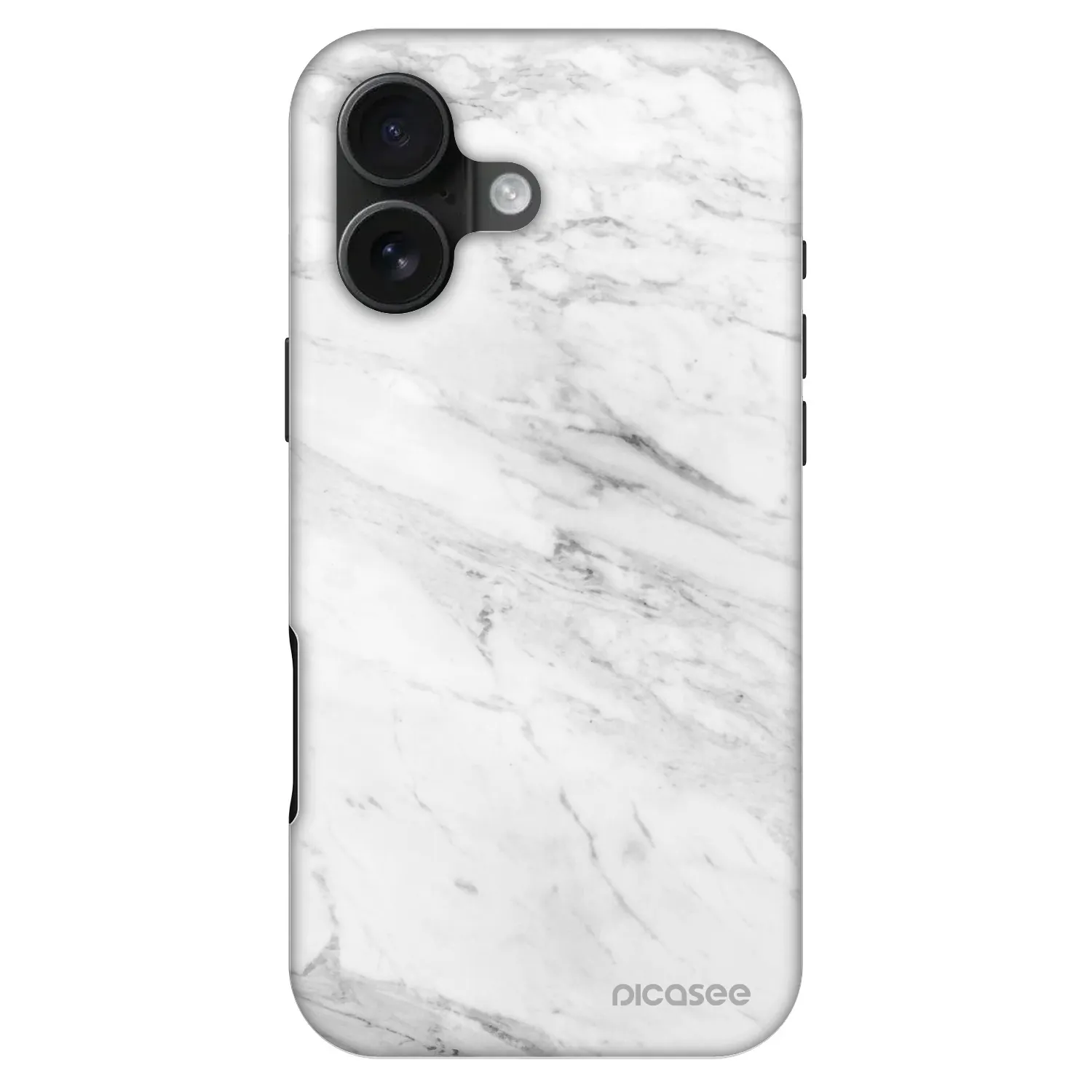 Picasee Fashion Case MagSafe pentru Apple iPhone 16 - White marble
